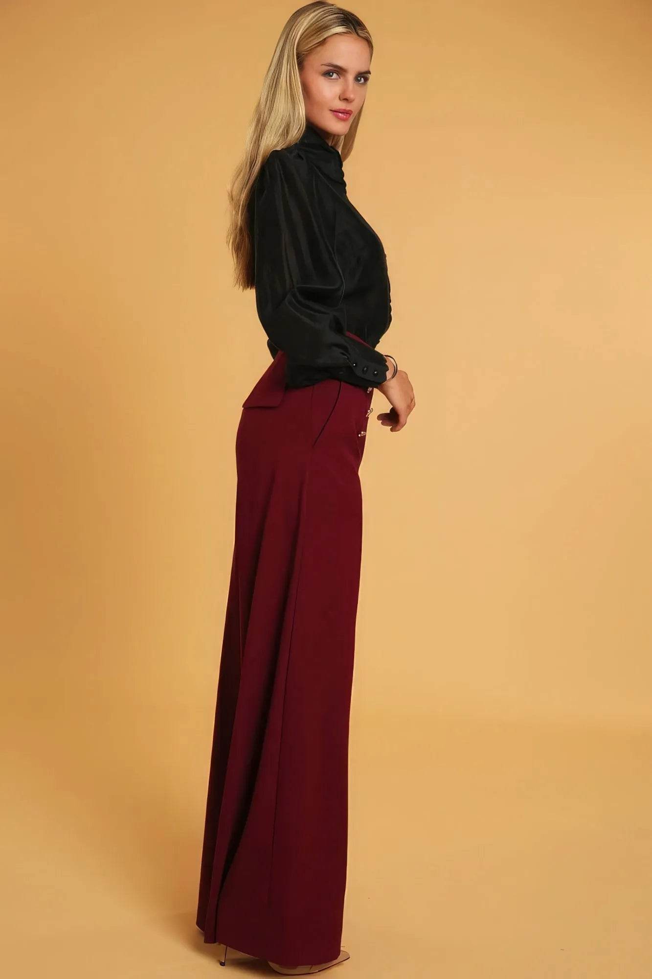 High Waisted Dressy Pants - Bona Fide Fashion