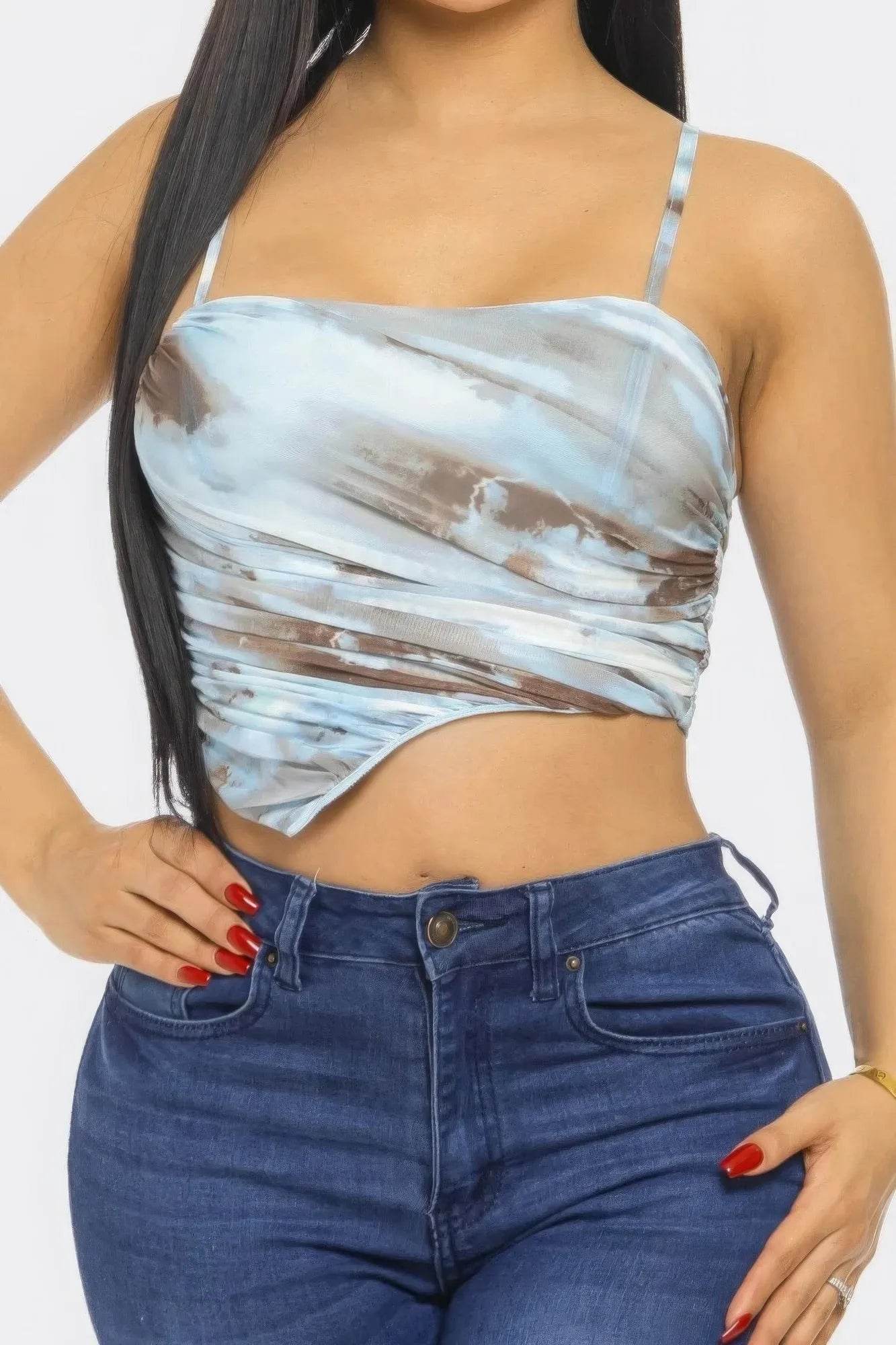 Mesh Print Top - Bona Fide Fashion