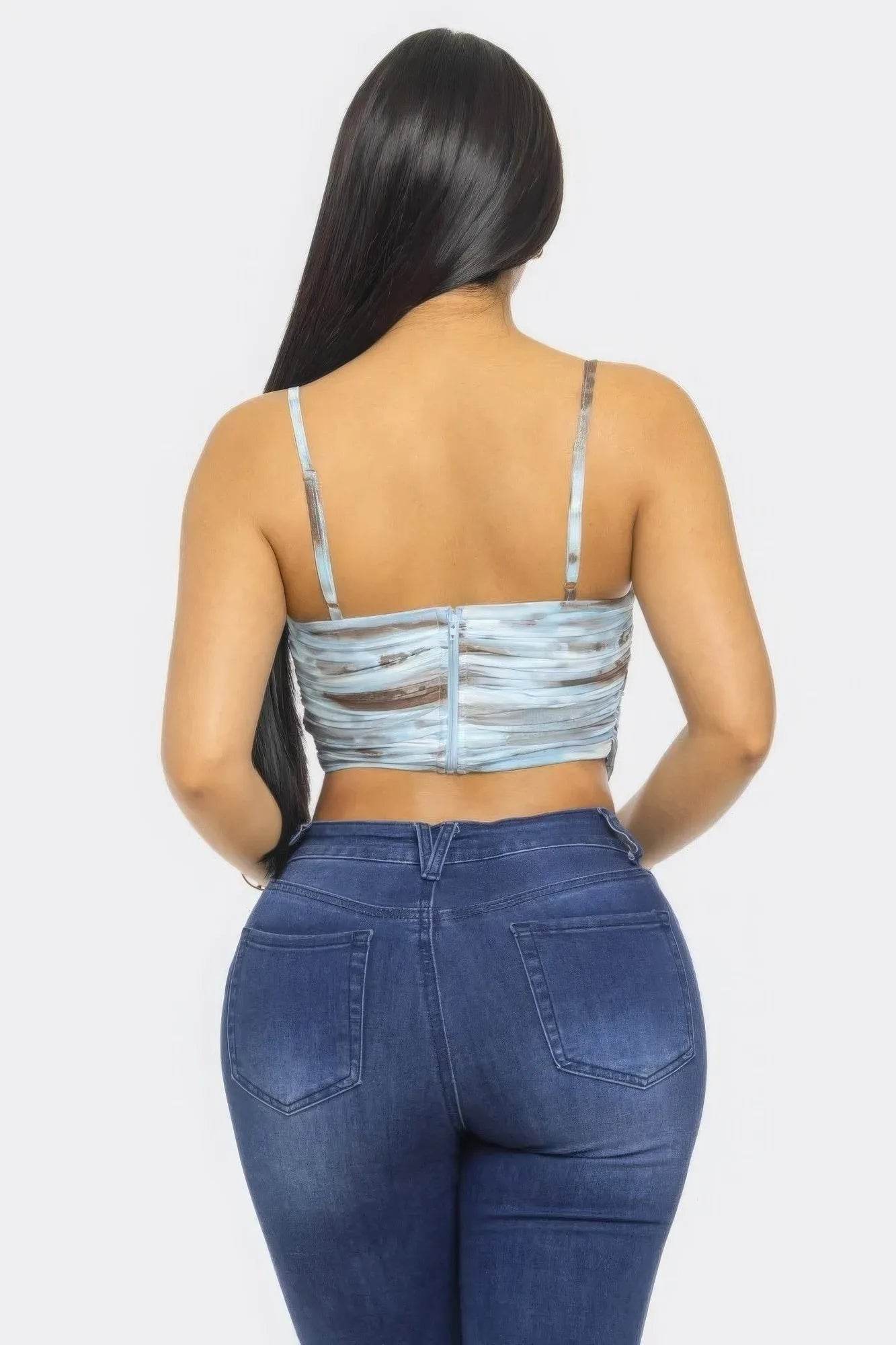 Mesh Print Top - Bona Fide Fashion