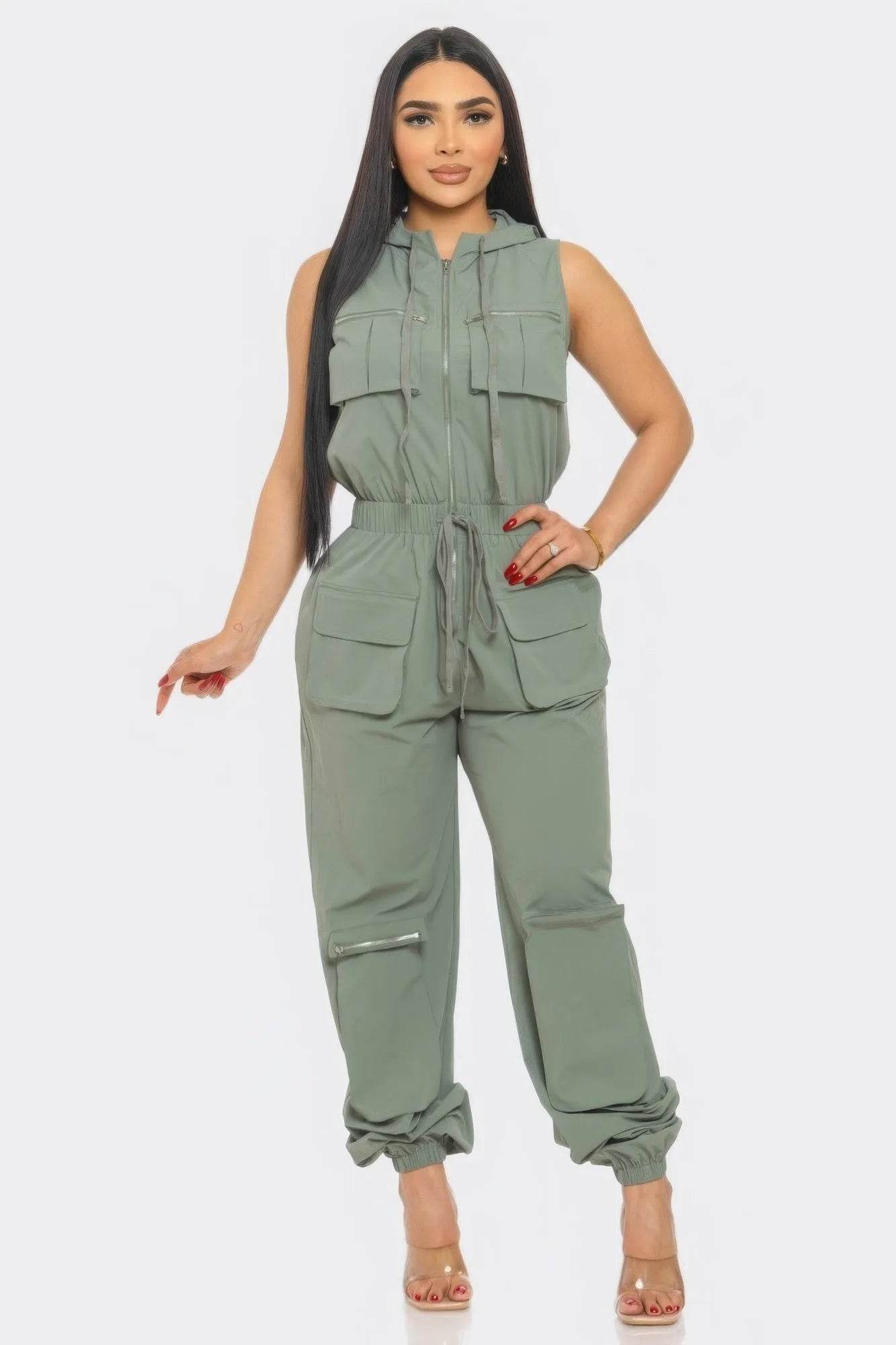 Cargo Jumpsuit - Bona Fide Fashion