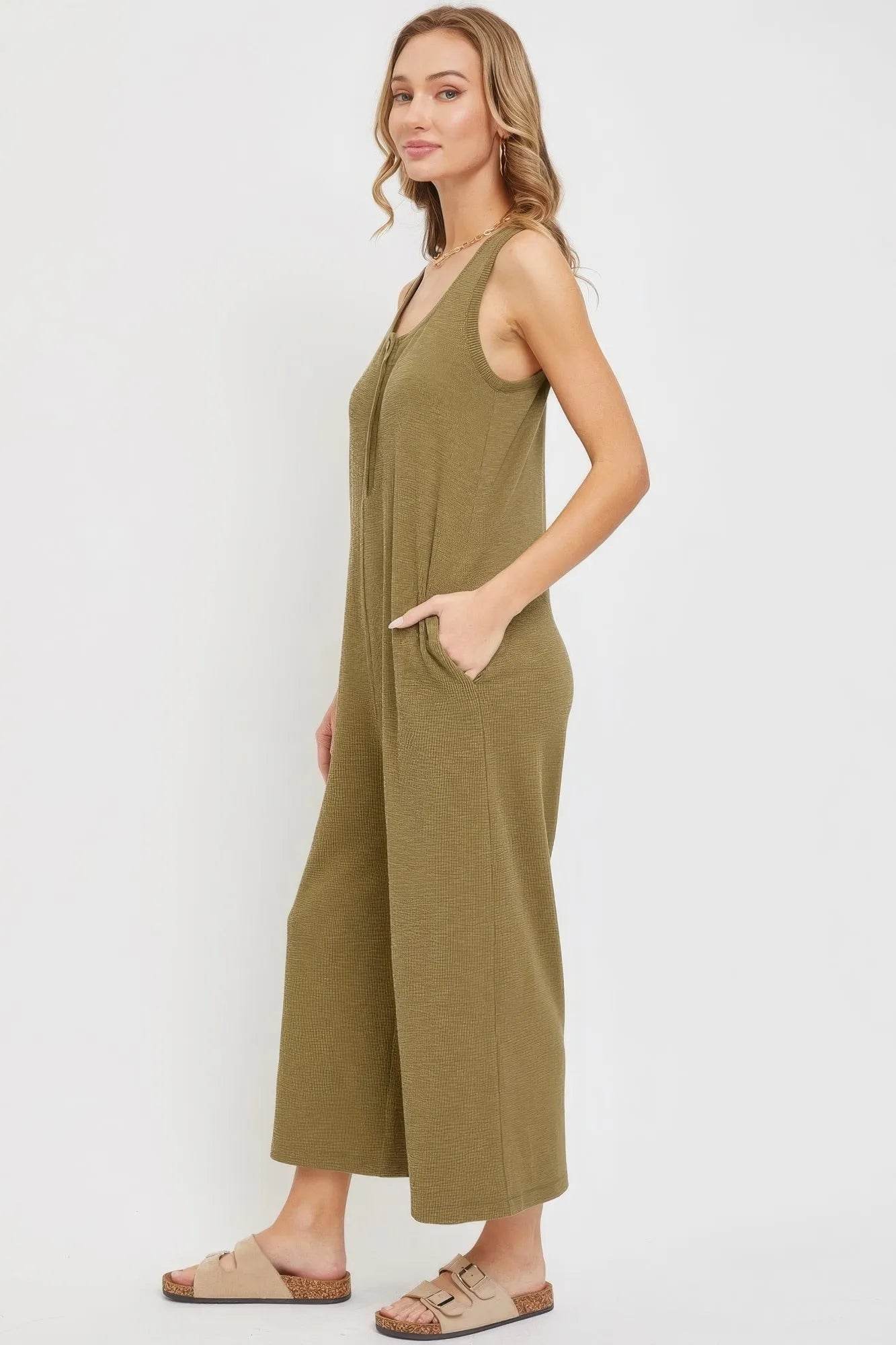 Buttondown Jumpsuit - Bona Fide Fashion