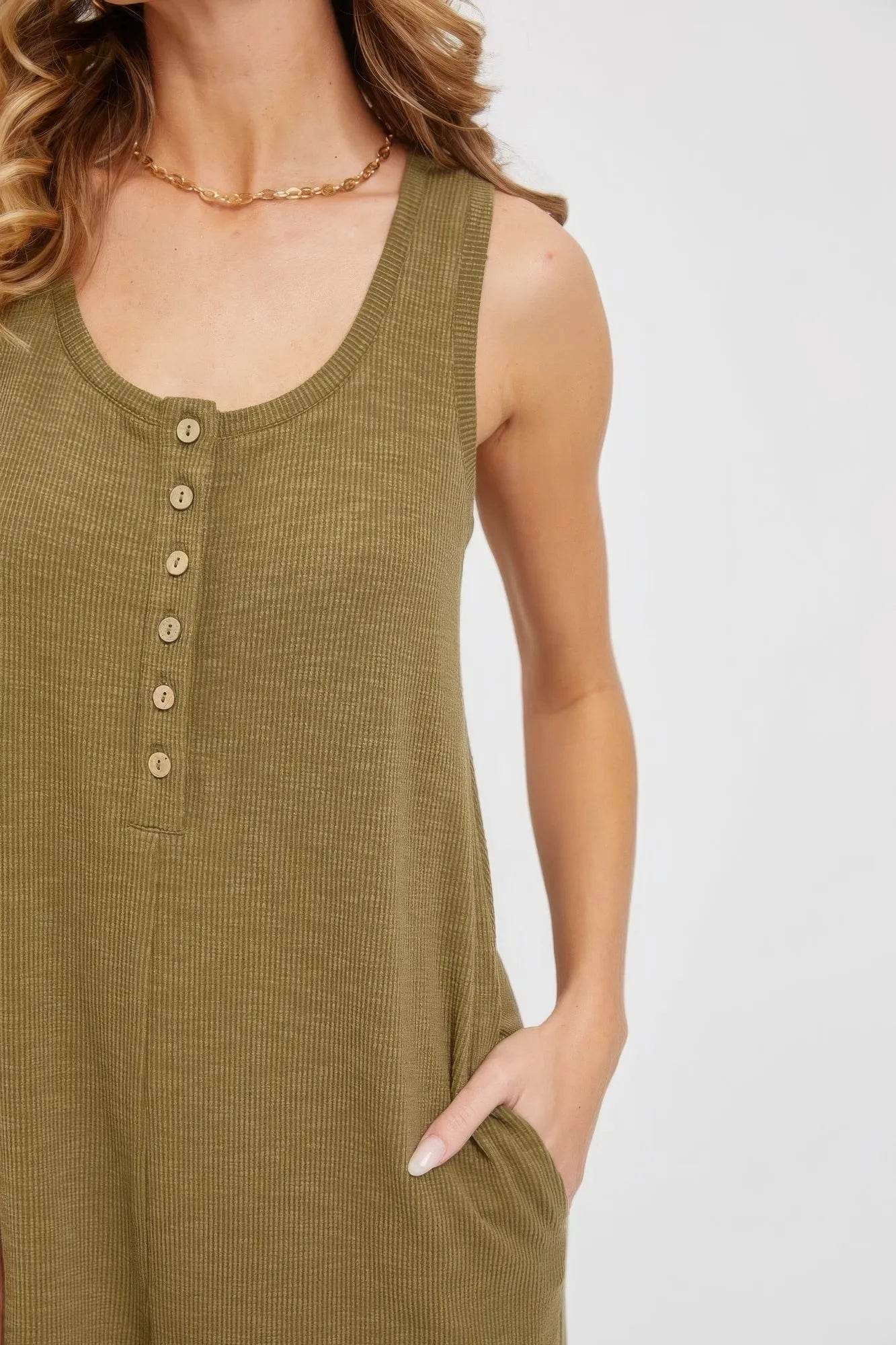 Buttondown Jumpsuit - Bona Fide Fashion