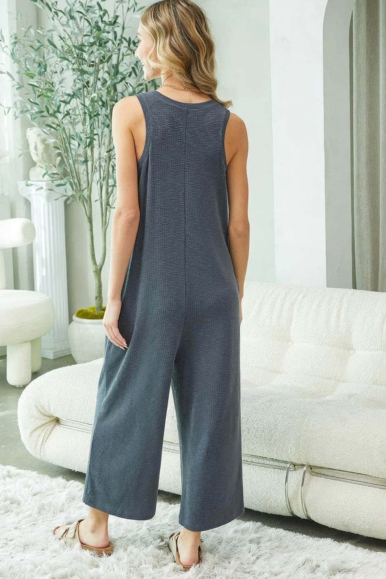 Buttondown Jumpsuit - Bona Fide Fashion
