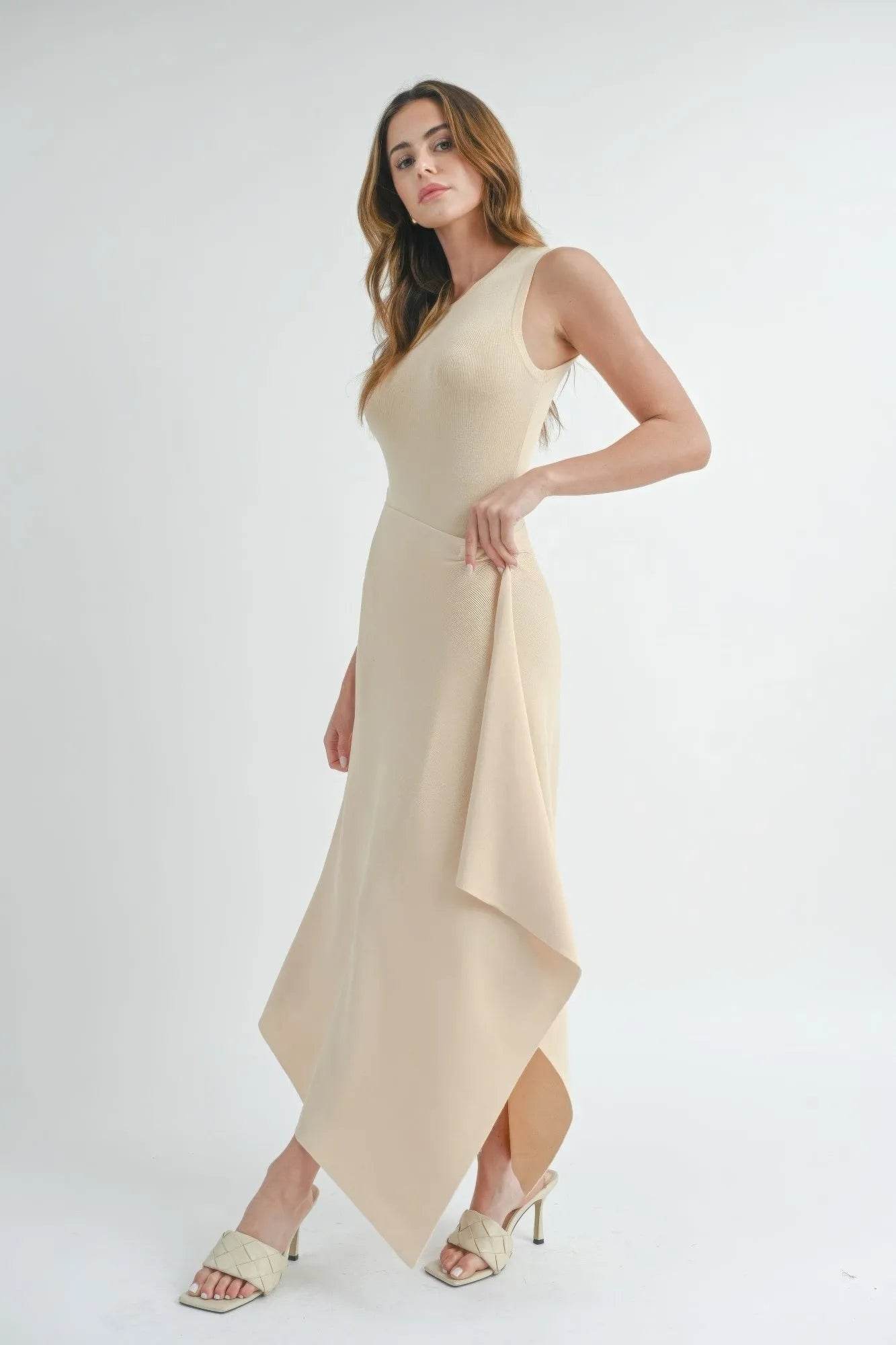 Maxi Dress With Slit - Bona Fide Fashion
