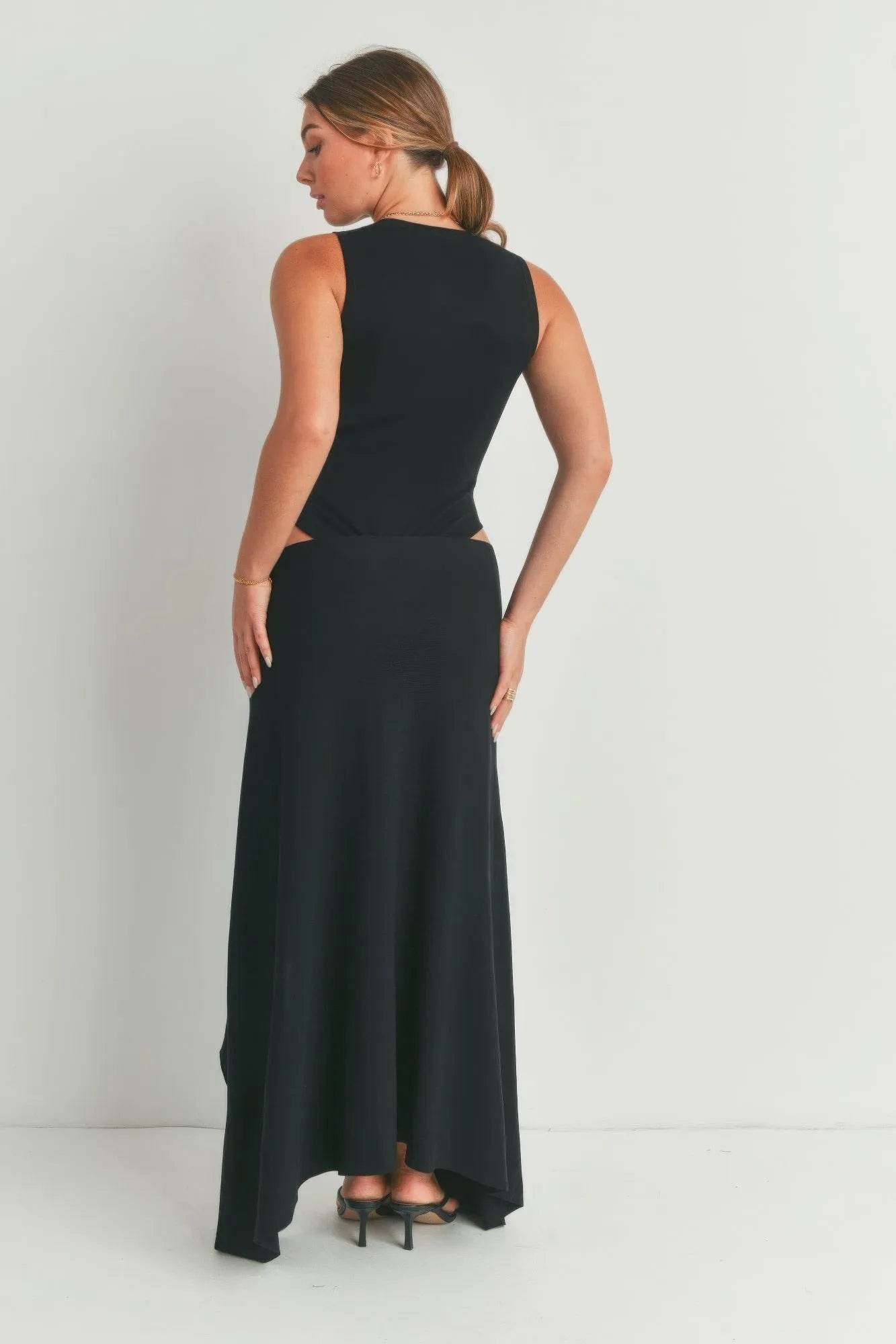 Maxi Dress With Slit - Bona Fide Fashion