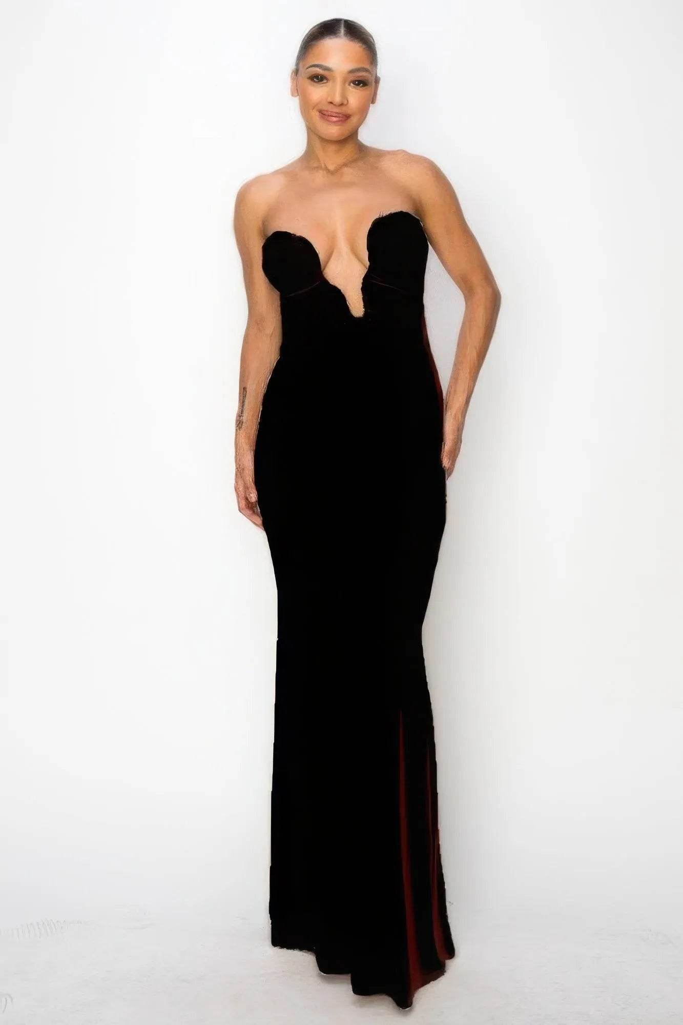 Glitter Ity Tube Maxi Dress - Bona Fide Fashion