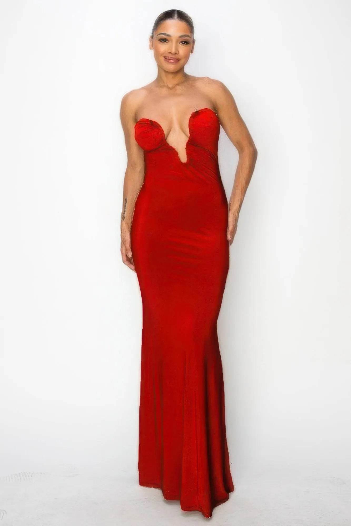 Glitter Ity Tube Maxi Dress - Bona Fide Fashion