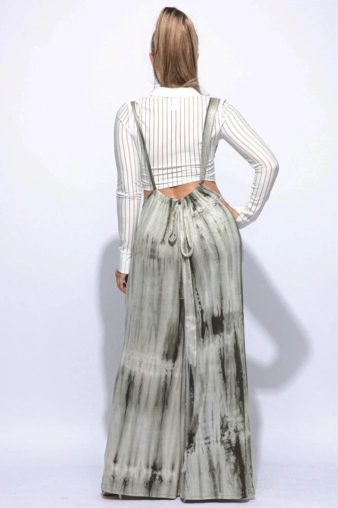 Drawstring Baggy Jumpsuit - Bona Fide Fashion