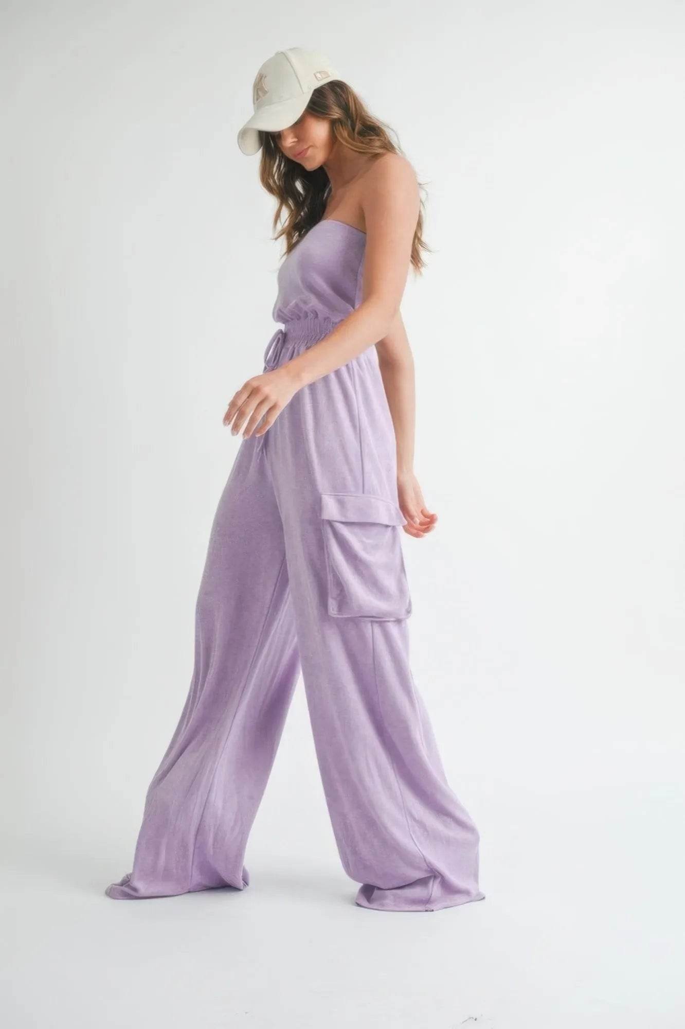Tube Top Jumpsuit Romper - Bona Fide Fashion