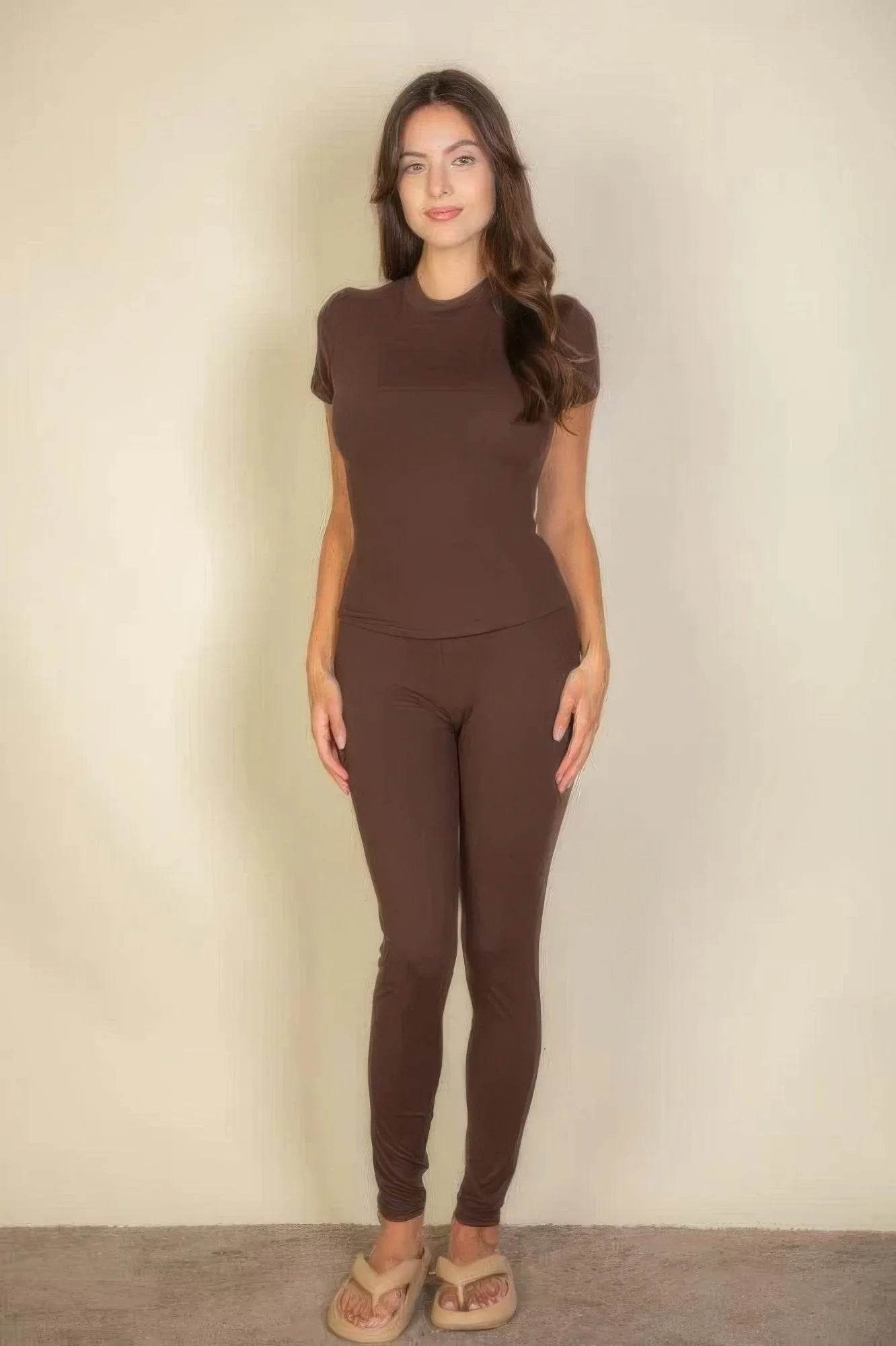 Basic Solid Leggings - Bona Fide Fashion