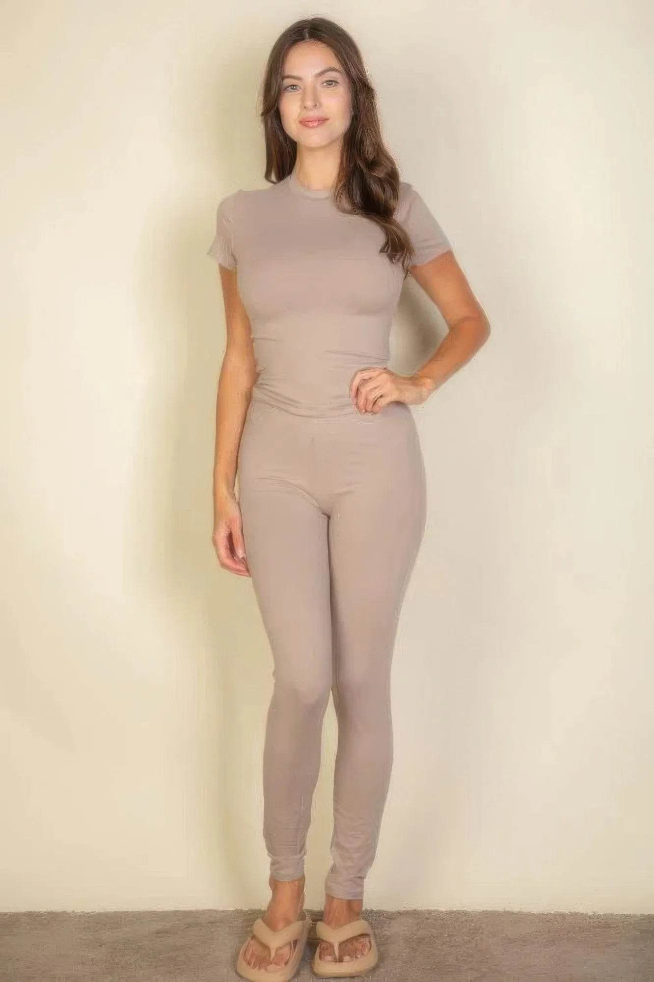 Basic Solid Leggings - Bona Fide Fashion