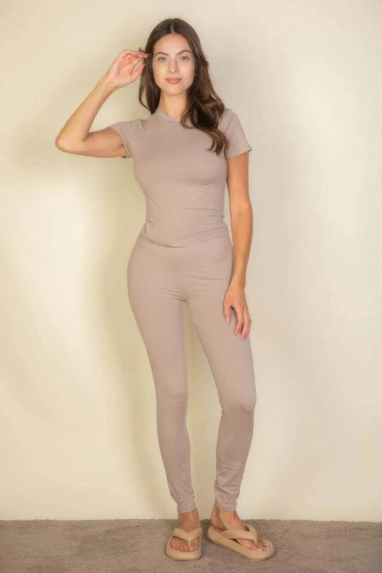 Basic Solid Leggings - Bona Fide Fashion
