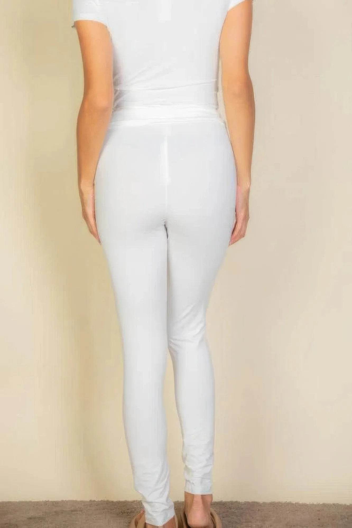 Basic Solid Leggings - Bona Fide Fashion