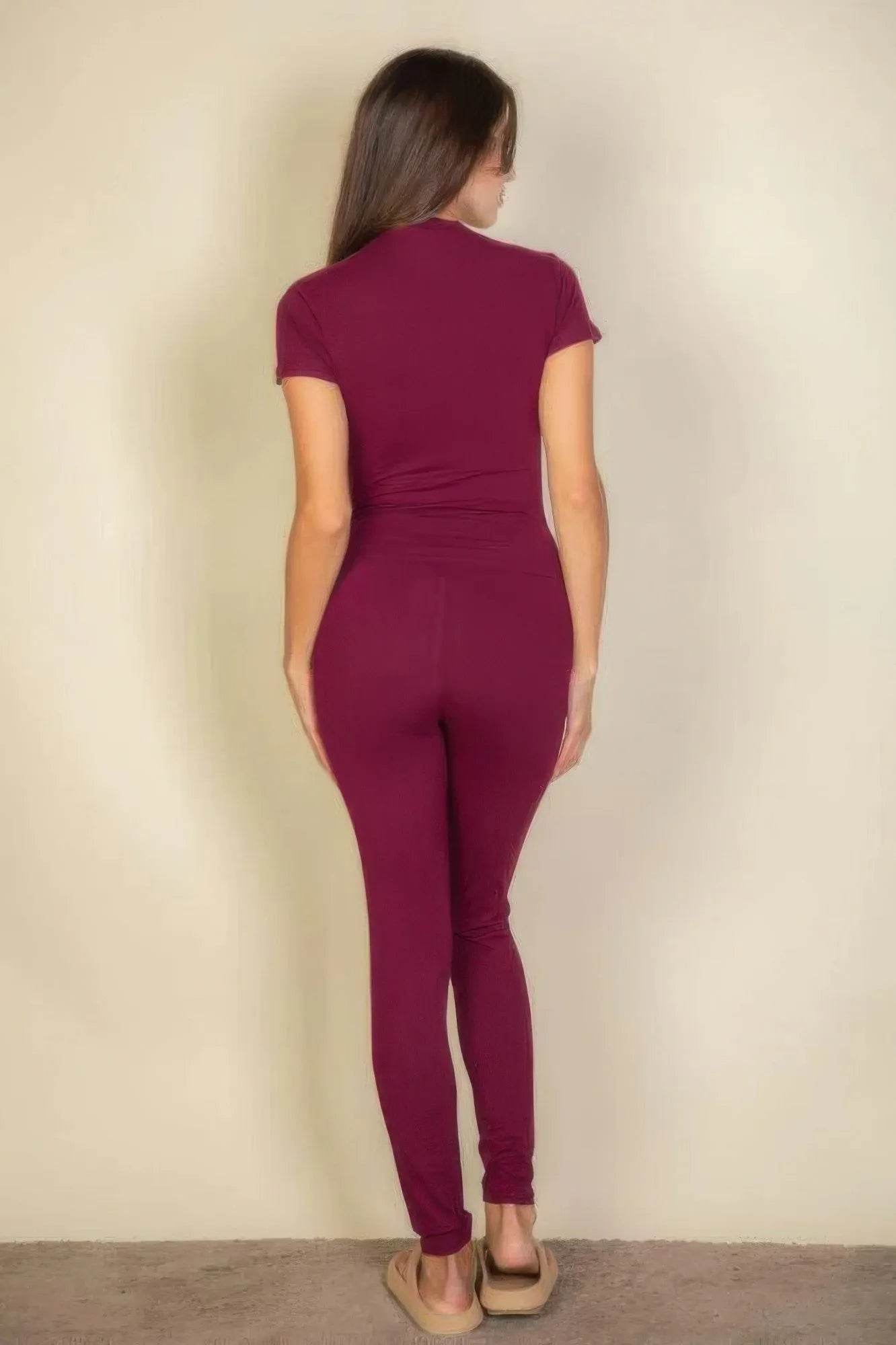 Basic Solid Leggings - Bona Fide Fashion