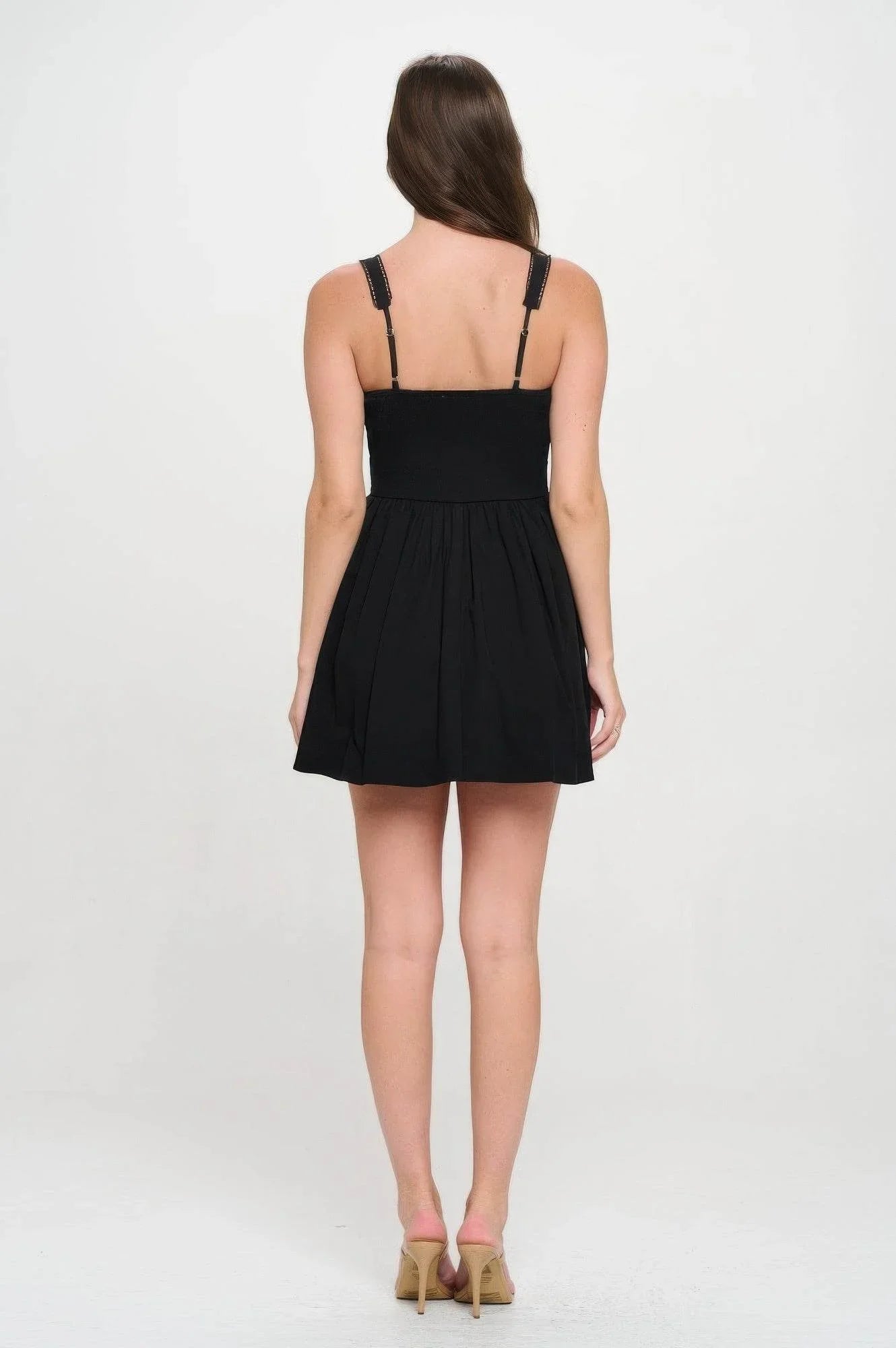 Front Ribbon Tie Bustier Dress - Bona Fide Fashion