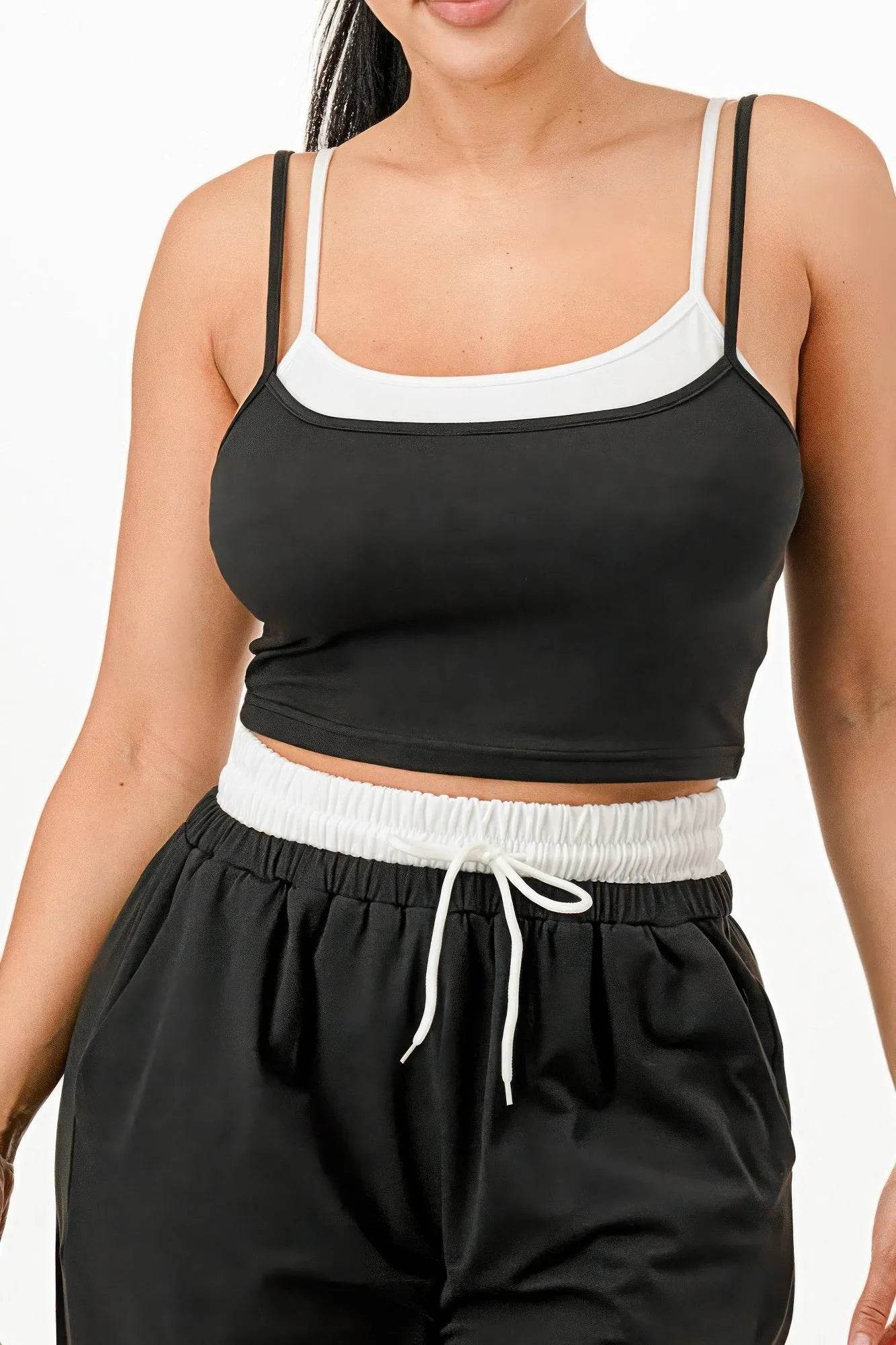 Tank Top And Sweatpant Set - Bona Fide Fashion