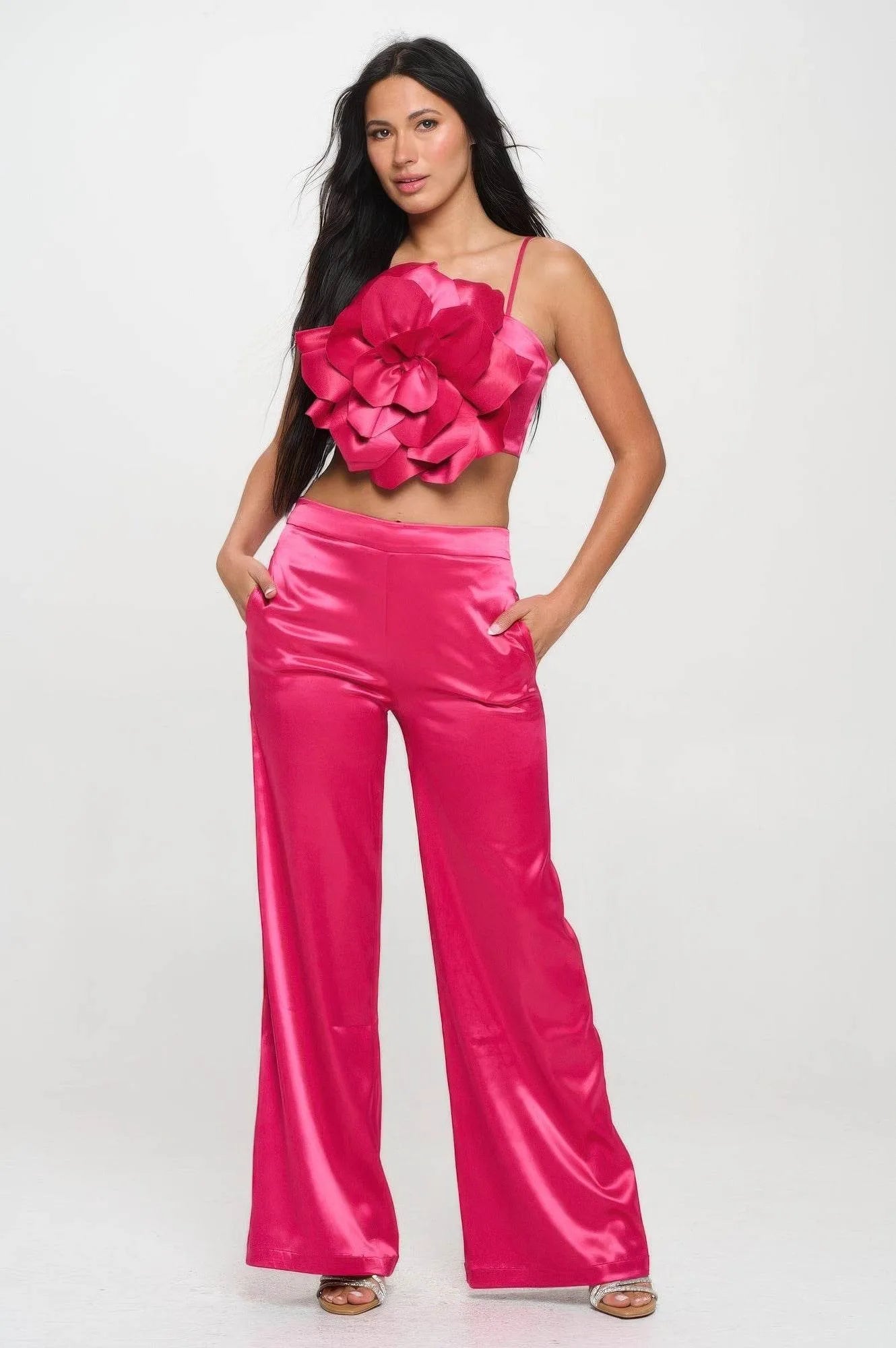 Crop Top & Pant Set - Bona Fide Fashion