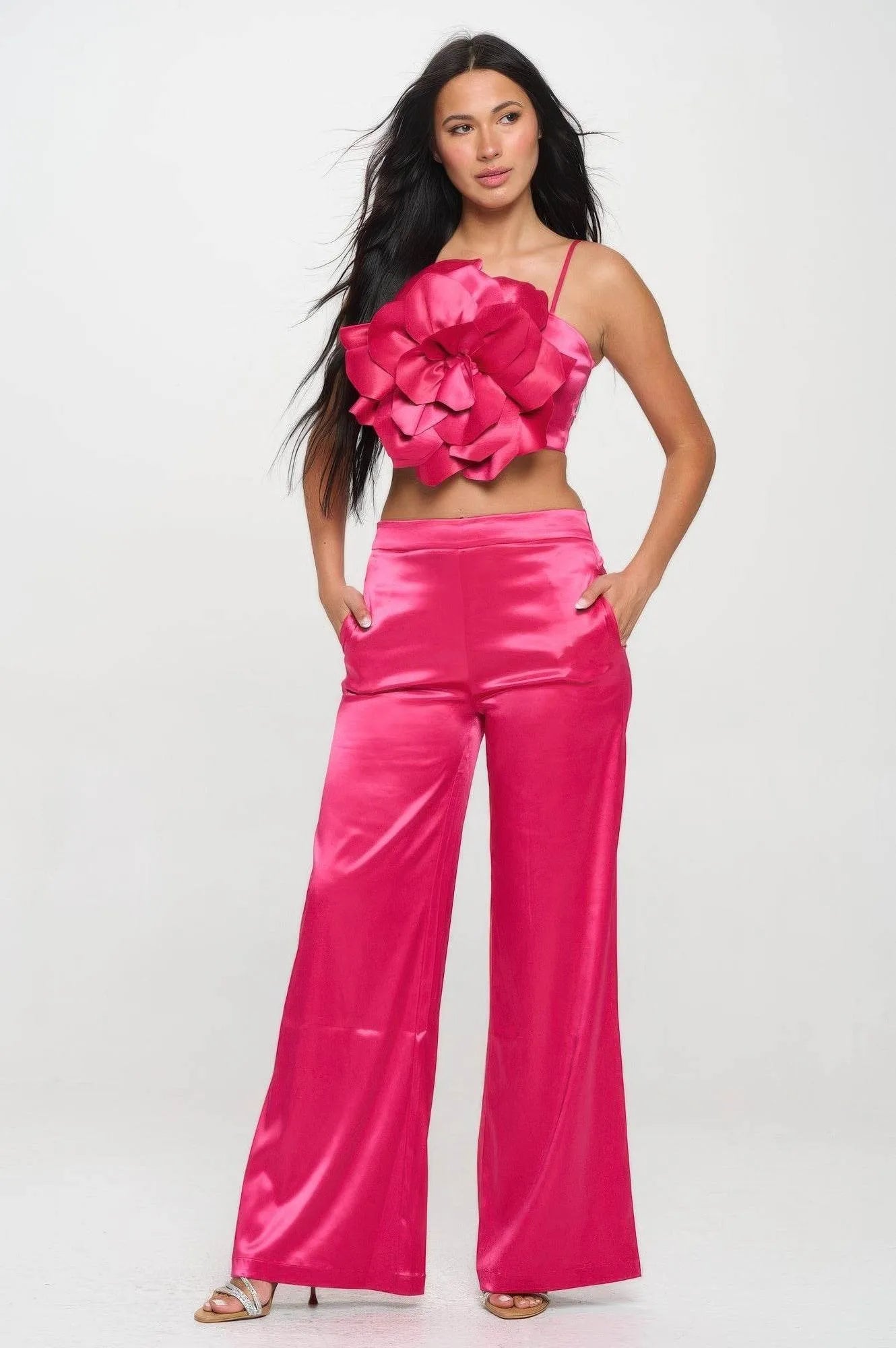 Crop Top & Pant Set - Bona Fide Fashion
