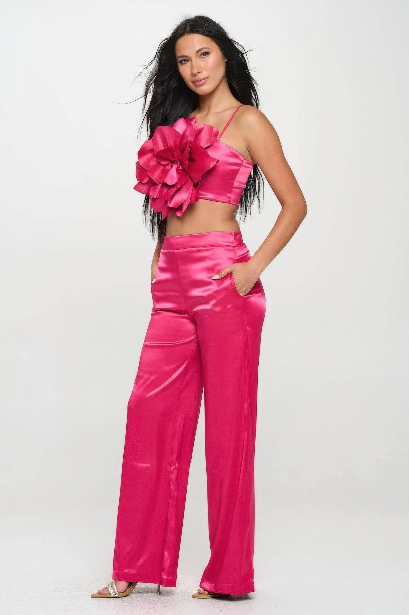 Crop Top & Pant Set - Bona Fide Fashion
