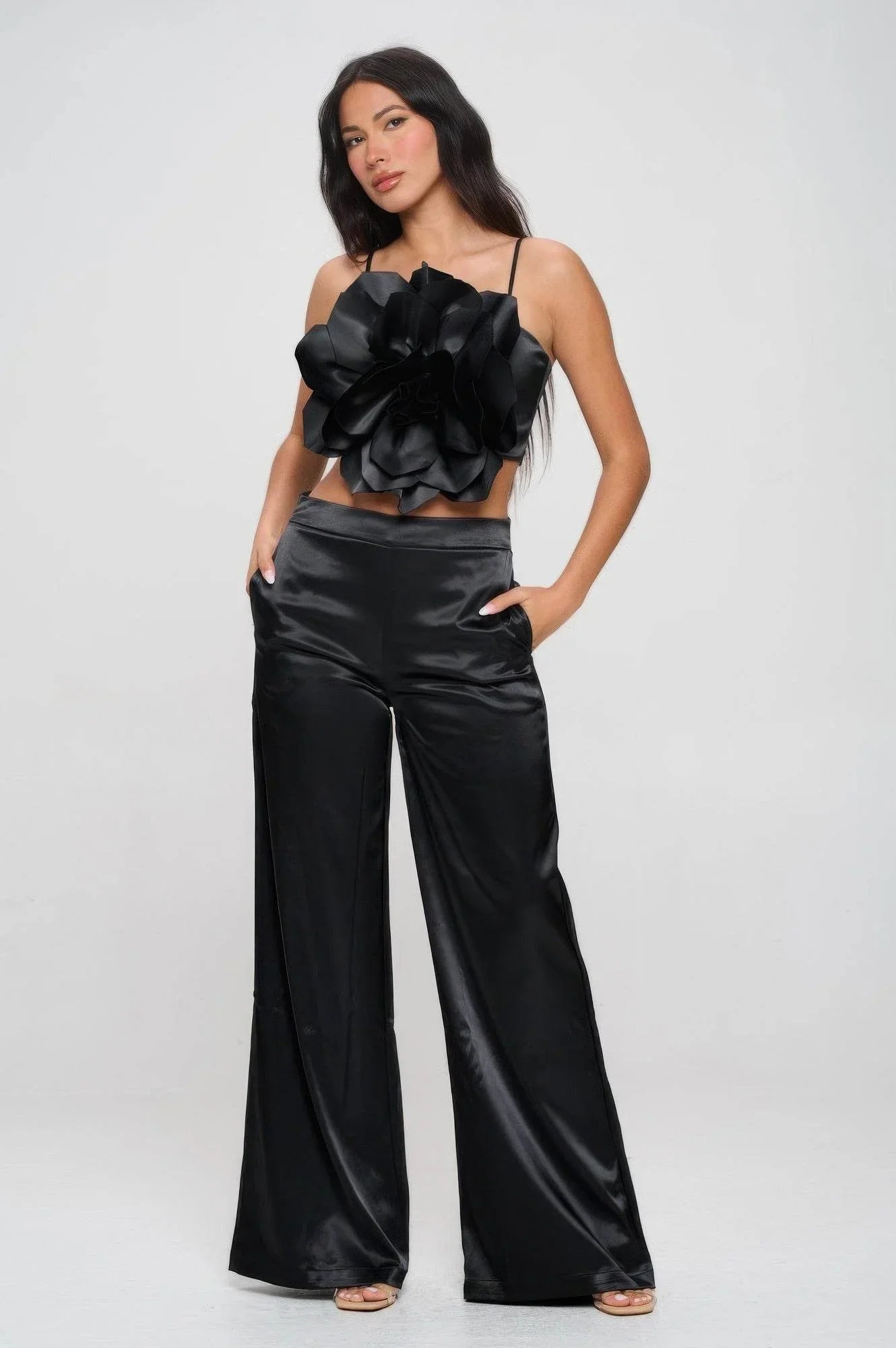 Crop Top & Pant Set - Bona Fide Fashion