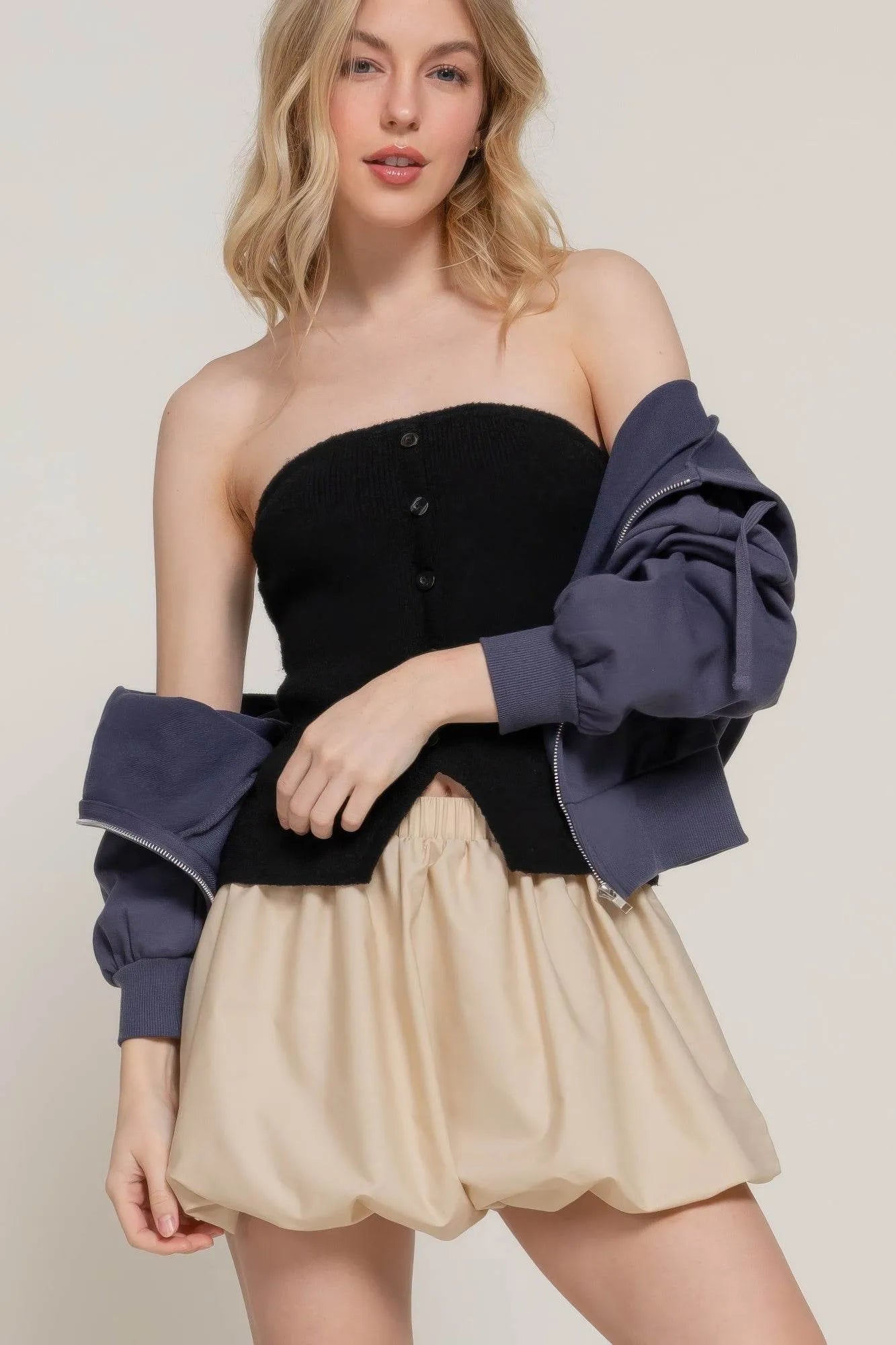 Balloon Mini Skirt - Bona Fide Fashion
