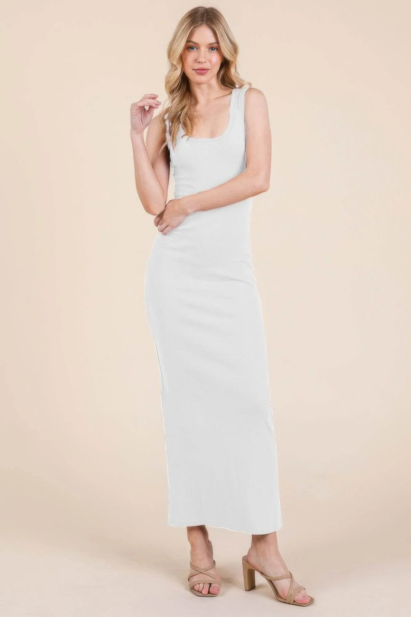 Sleeveless Rib Maxi Dress - Bona Fide Fashion