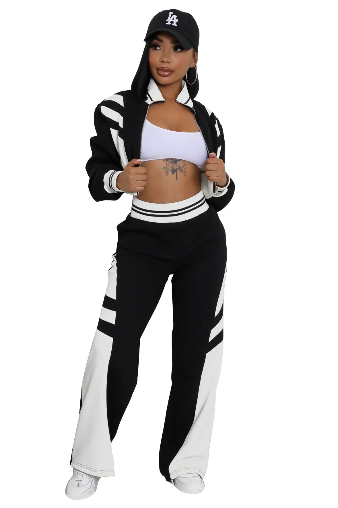 WOMEN FASHION CASUAL TWO PIECE PANT SET