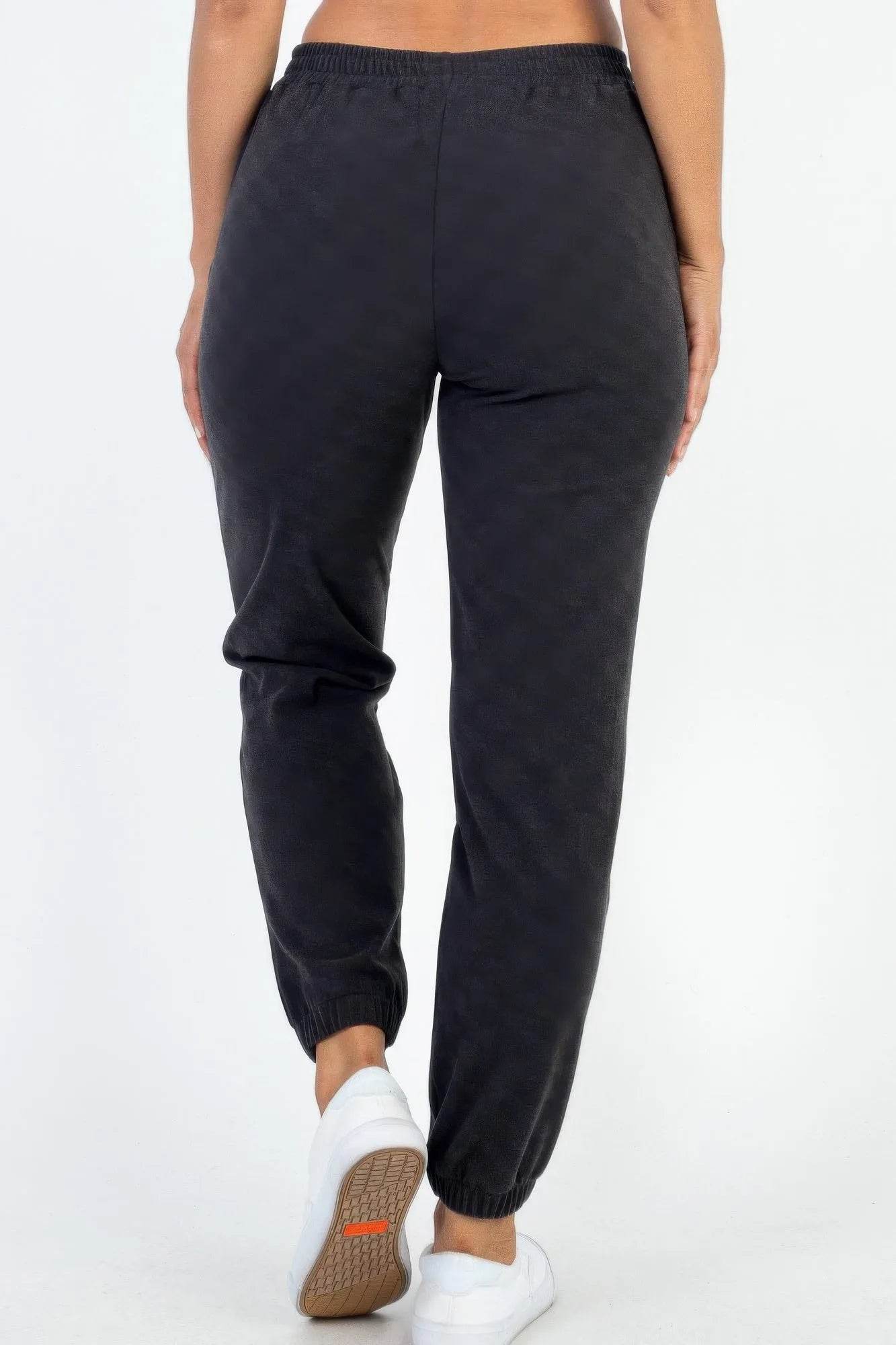 Ribbed Side Pocket Joggers - Bona Fide Fashion