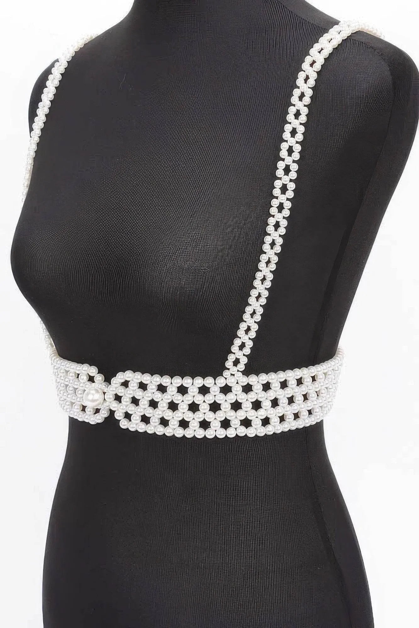 Faux Pearl Harness - Bona Fide Fashion