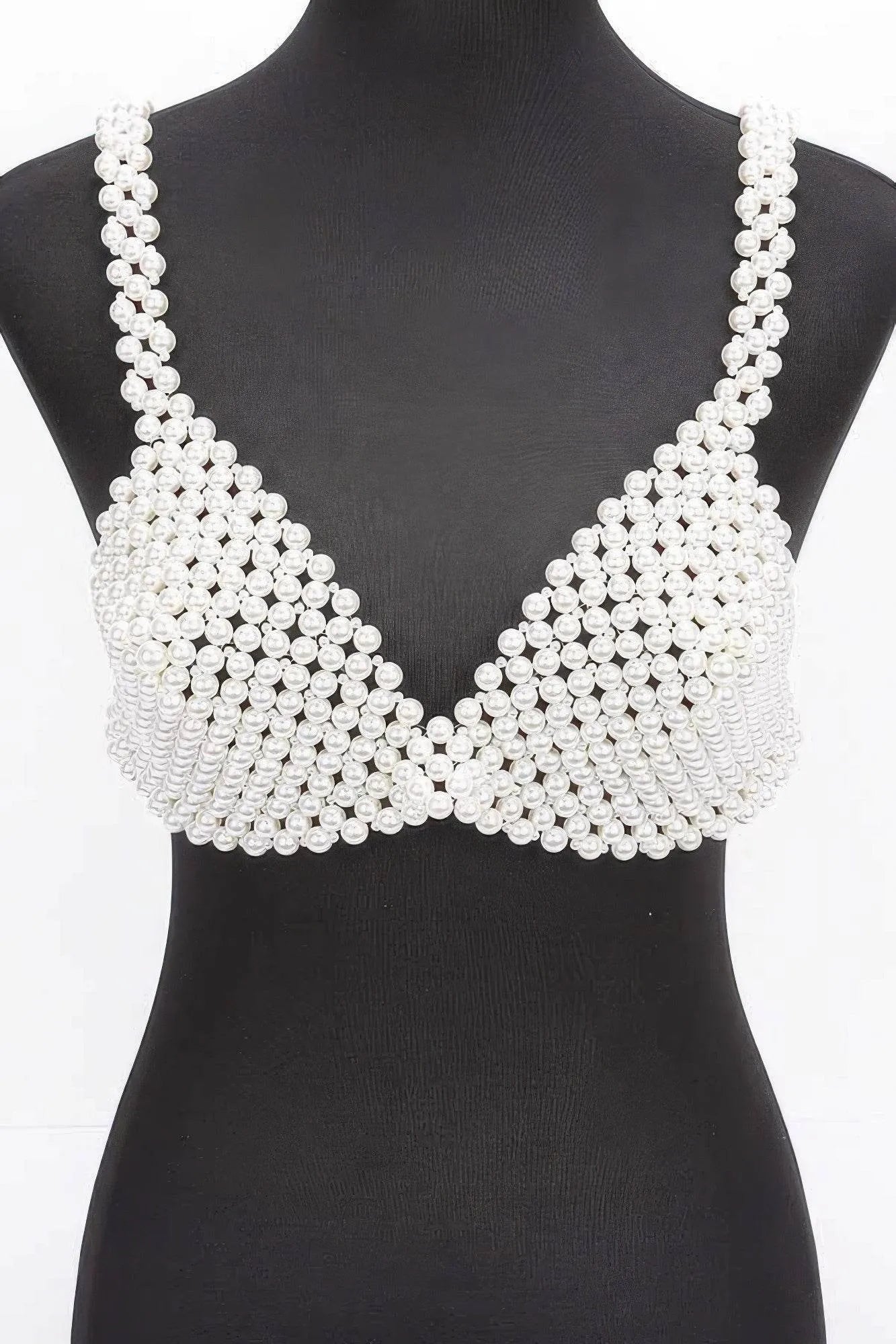 Faux Pearl Bra Top - Bona Fide Fashion