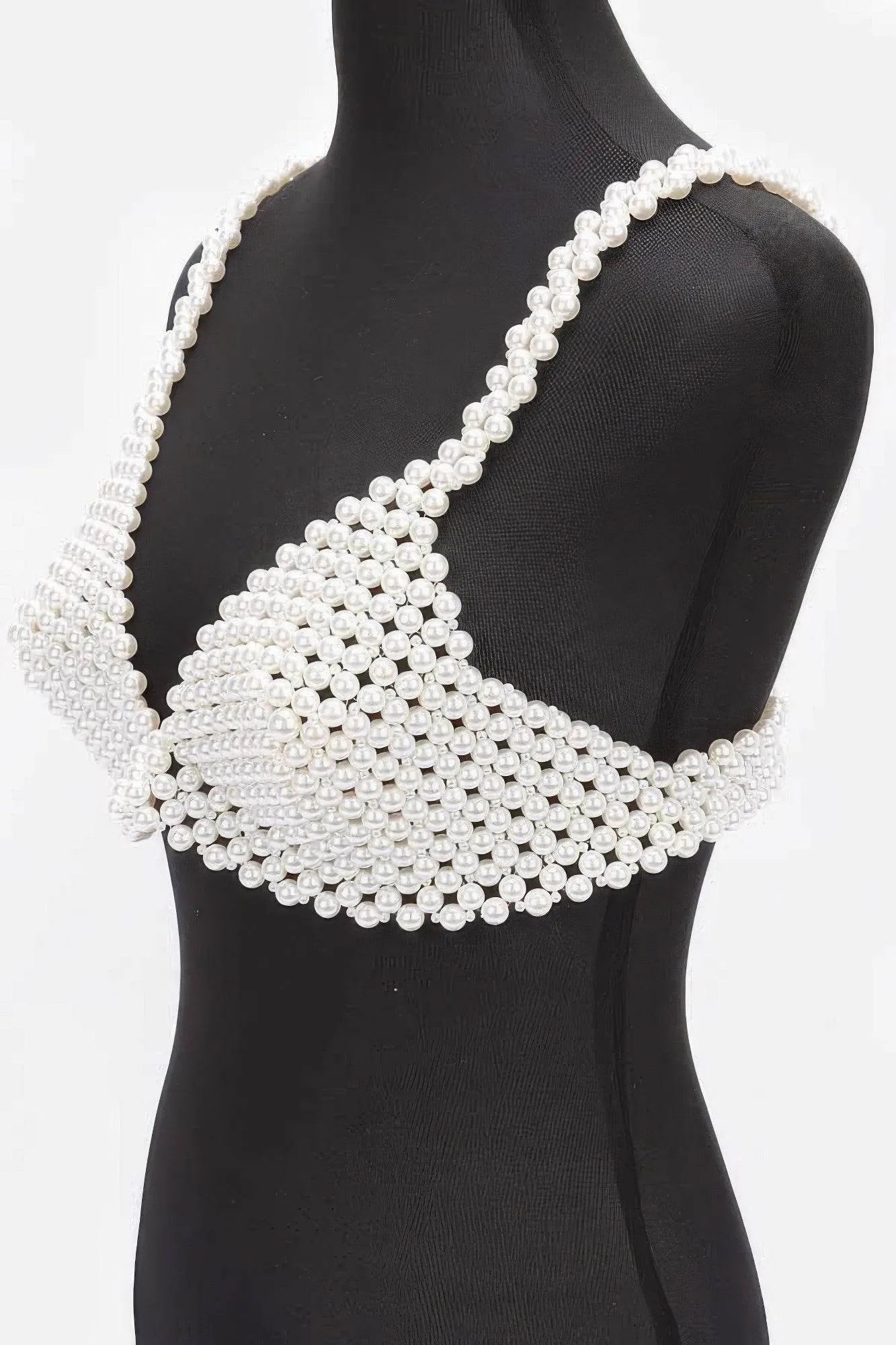 Faux Pearl Bra Top - Bona Fide Fashion