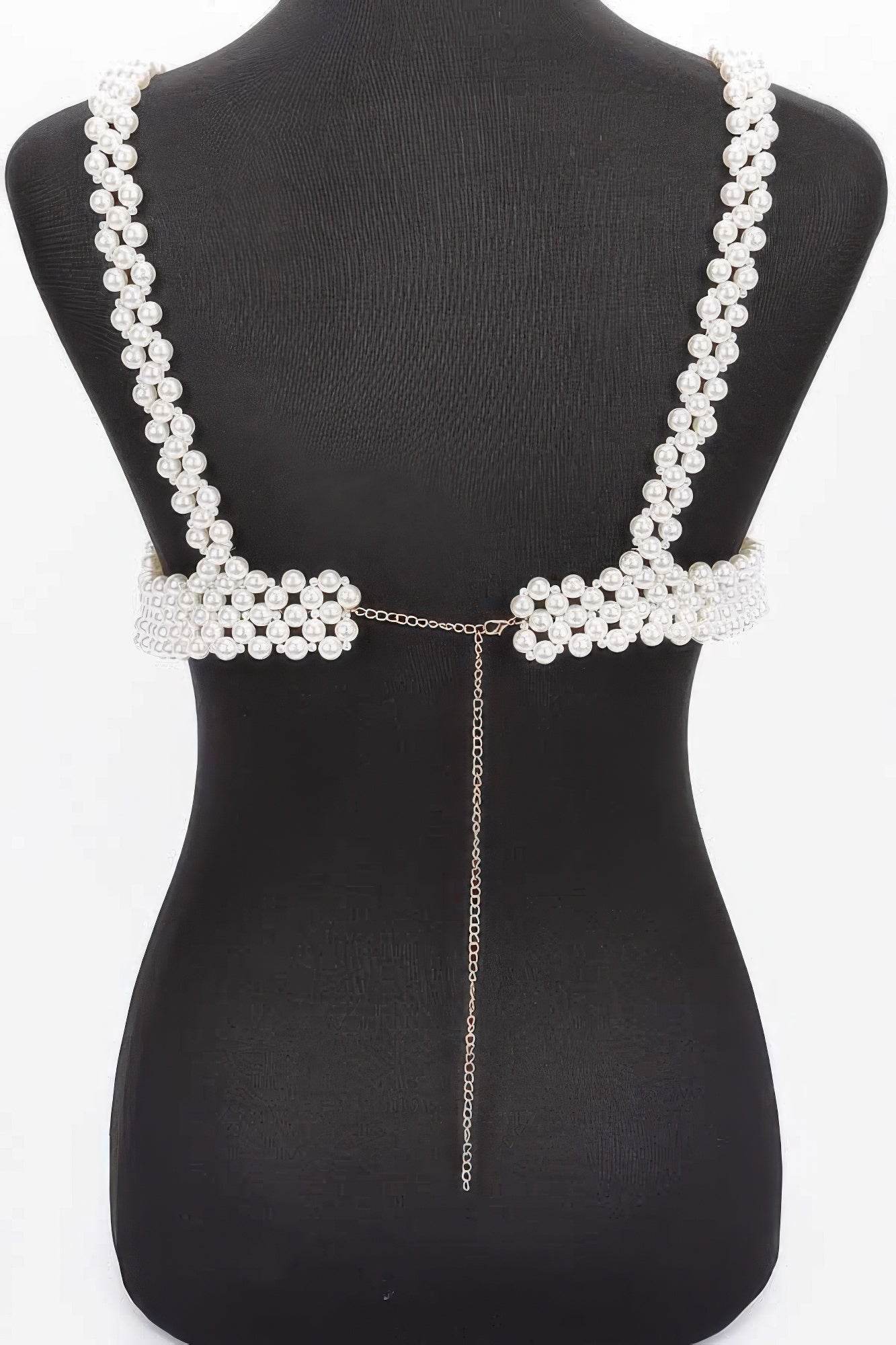 Faux Pearl Bra Top - Bona Fide Fashion