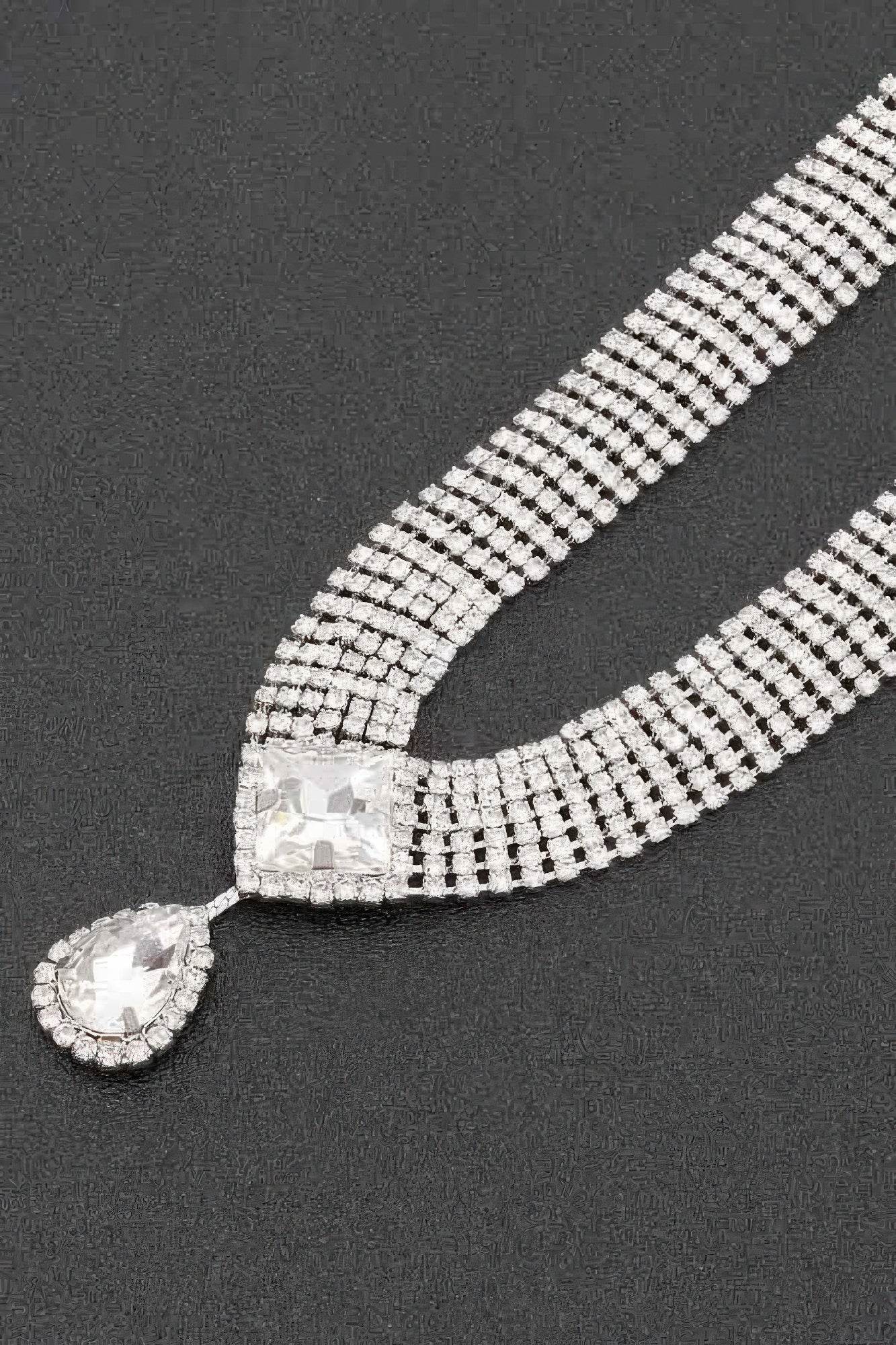 Rhinestone Necklace Set - Bona Fide Fashion