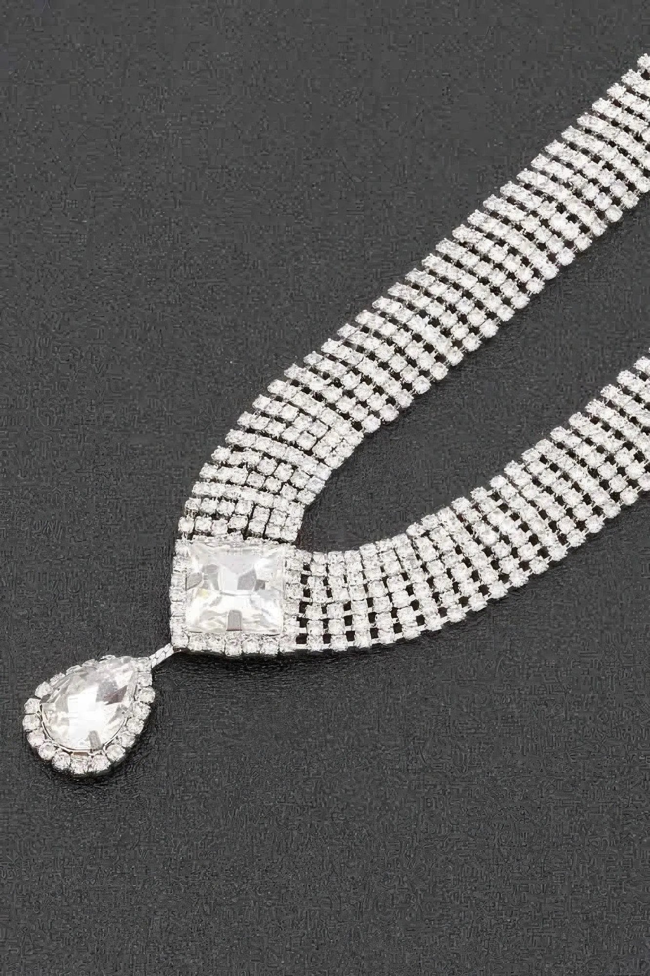 Rhinestone Necklace Set - Bona Fide Fashion
