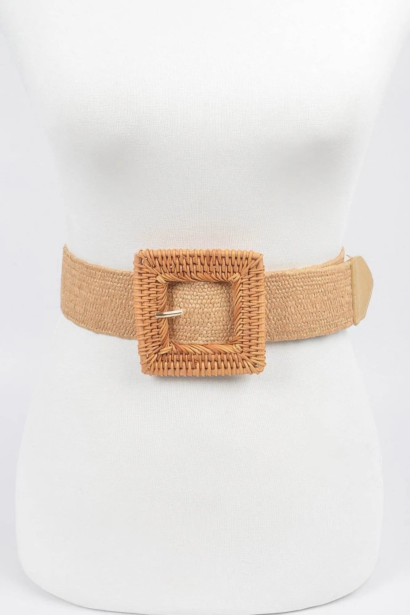Elastic Twine Buckle Belt - Bona Fide Fashion