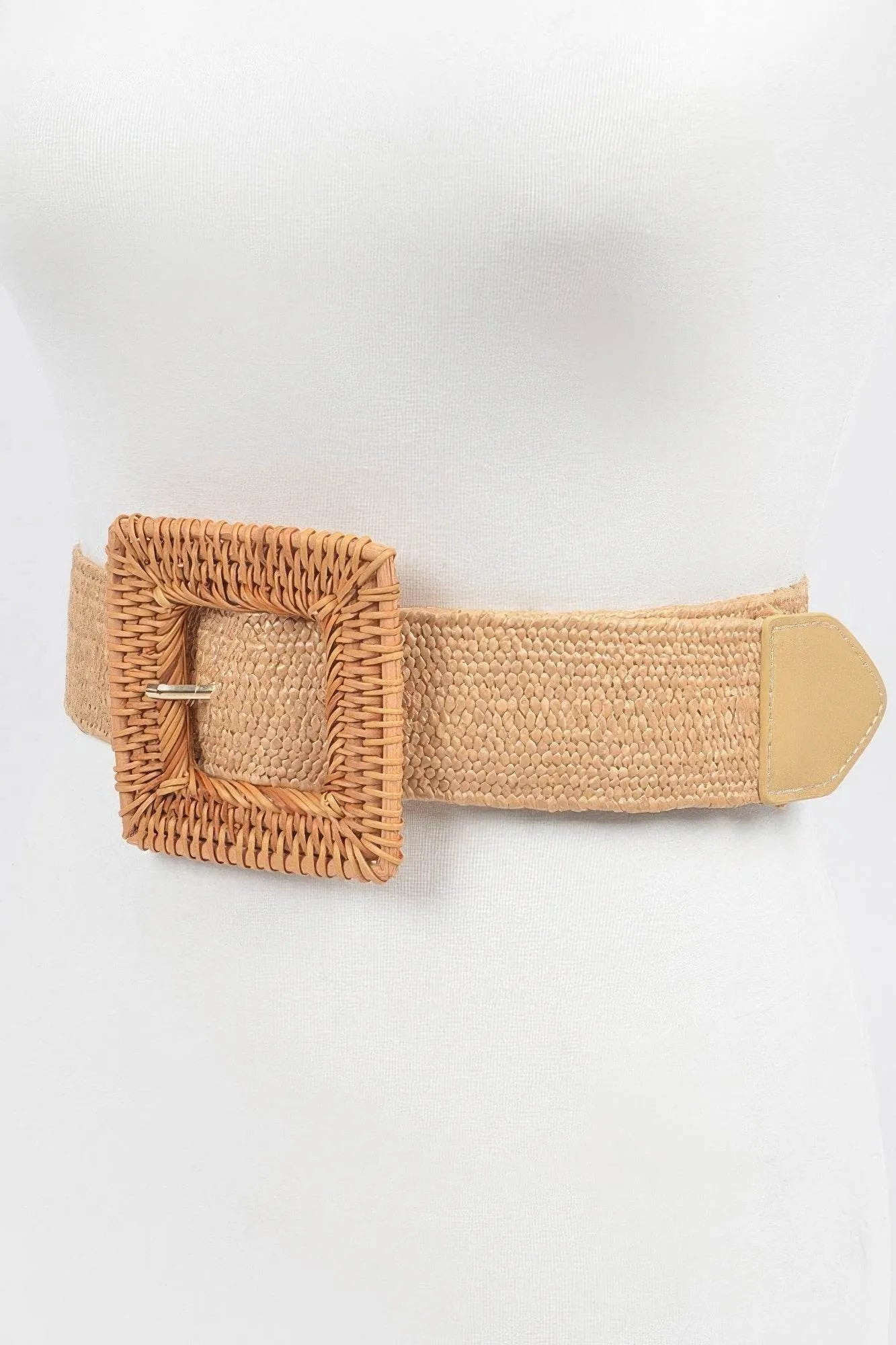 Elastic Twine Buckle Belt - Bona Fide Fashion