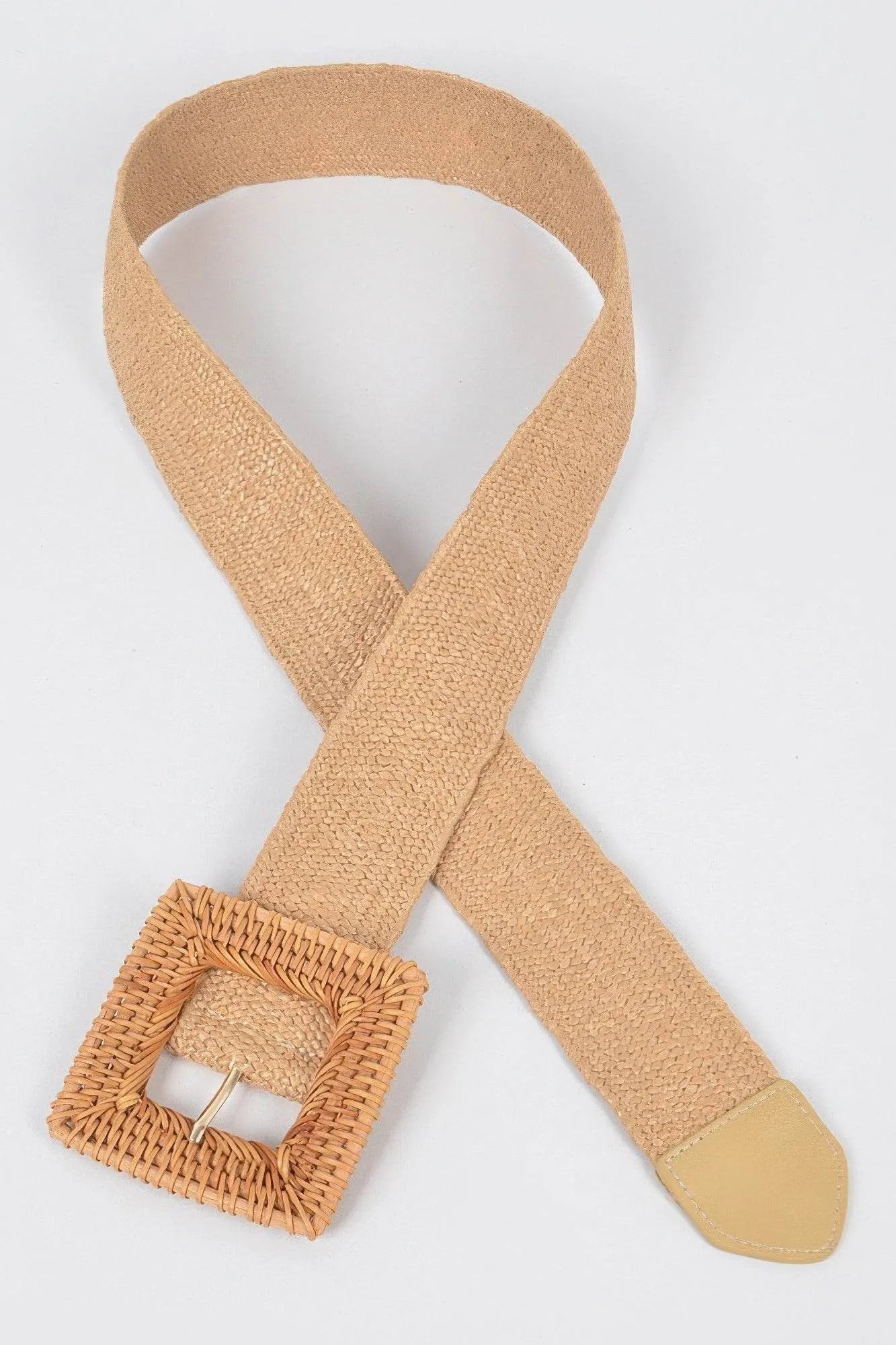Elastic Twine Buckle Belt - Bona Fide Fashion