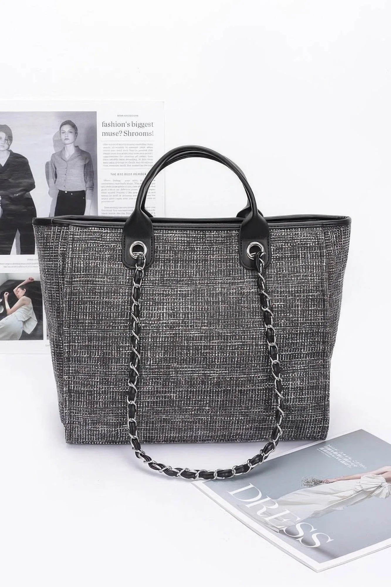 Simple Daily Shoulder Strap Tote Bag - Bona Fide Fashion