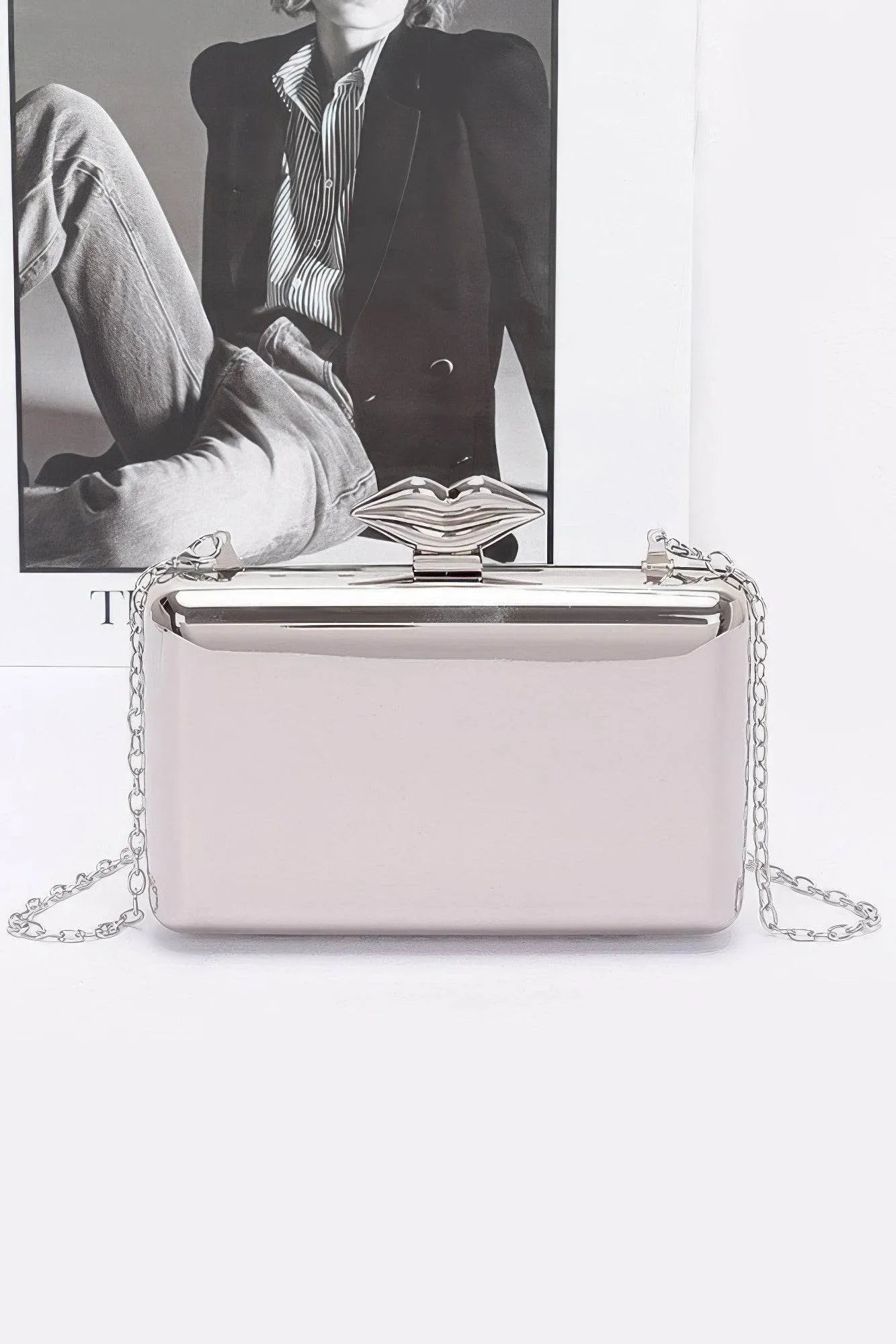 Simple Metal Clutch - Bona Fide Fashion