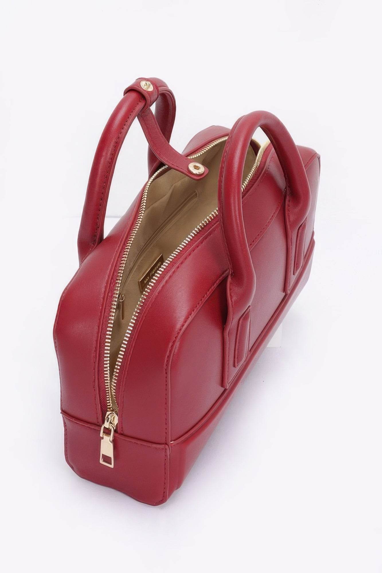 Faux Leather Handbag - Bona Fide Fashion