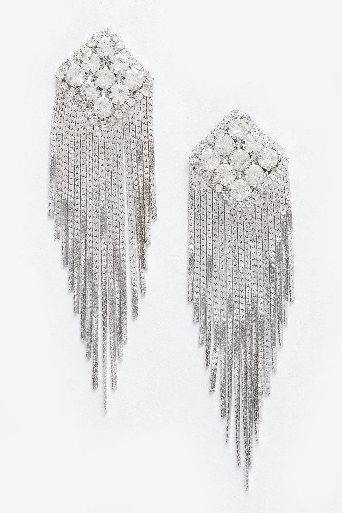 Rhinestone Fringe Earring - Bona Fide Fashion