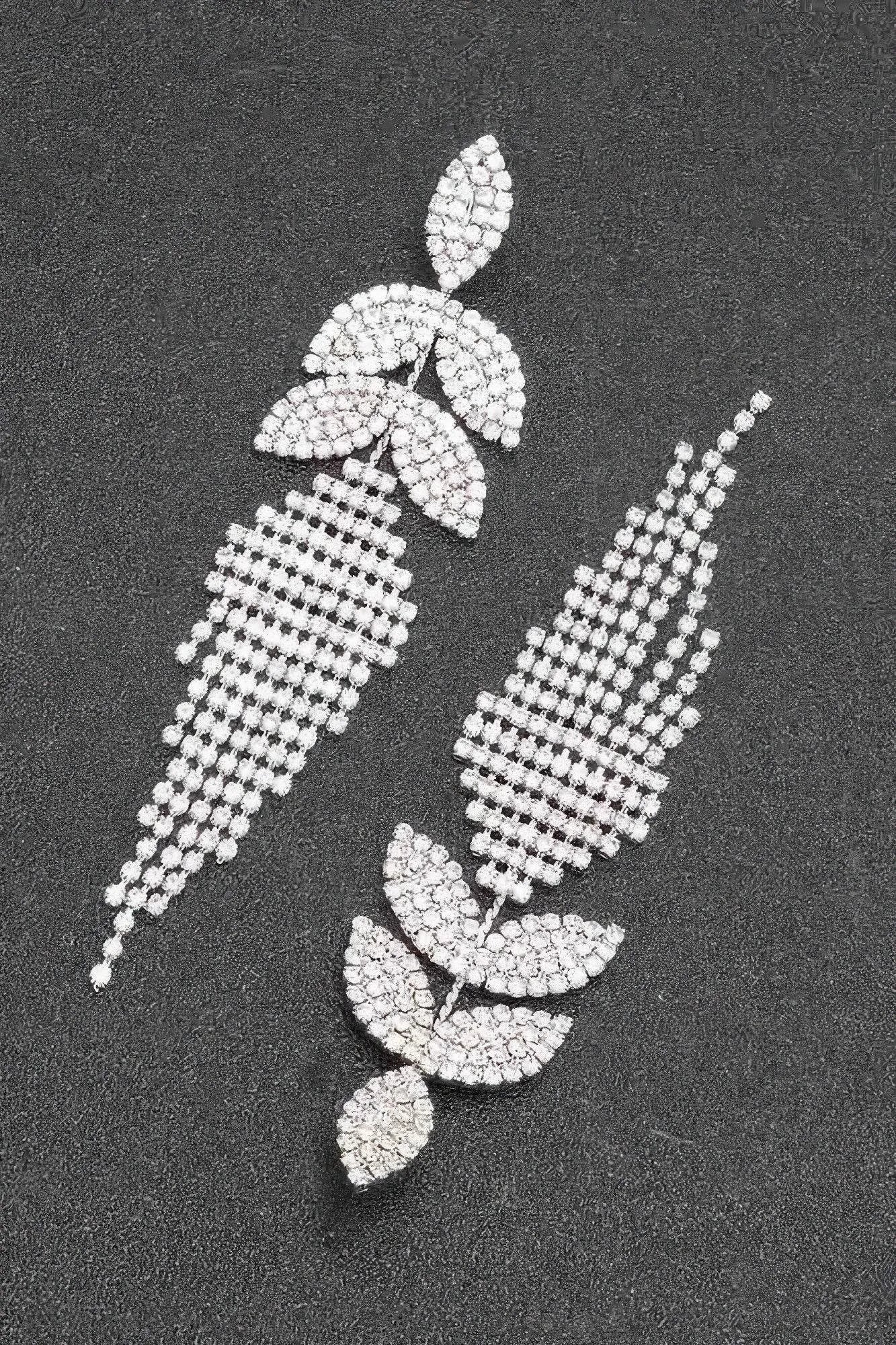 Rhinestone Fringe Earring - Bona Fide Fashion