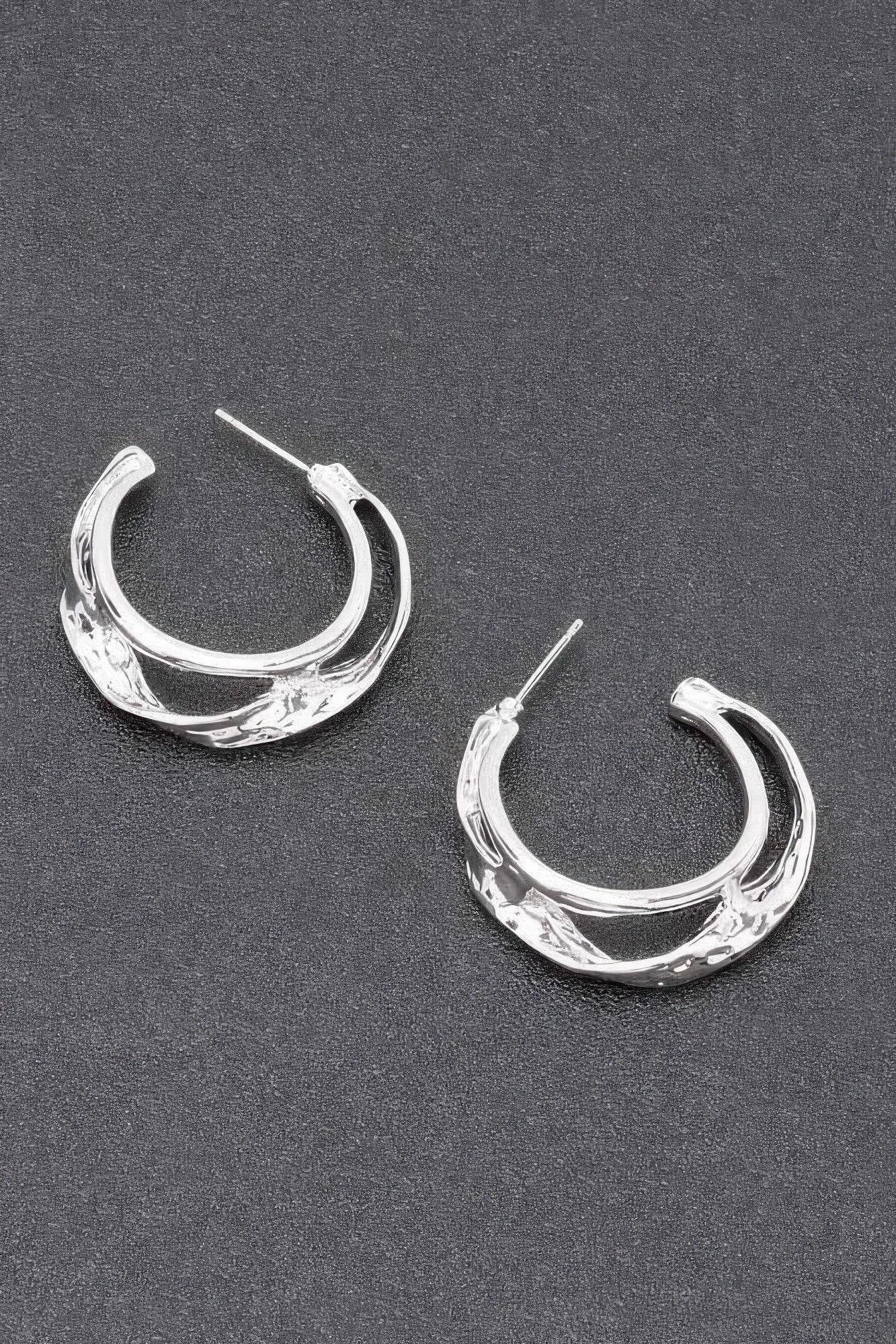 Gold Plated Metal Earring - Bona Fide Fashion