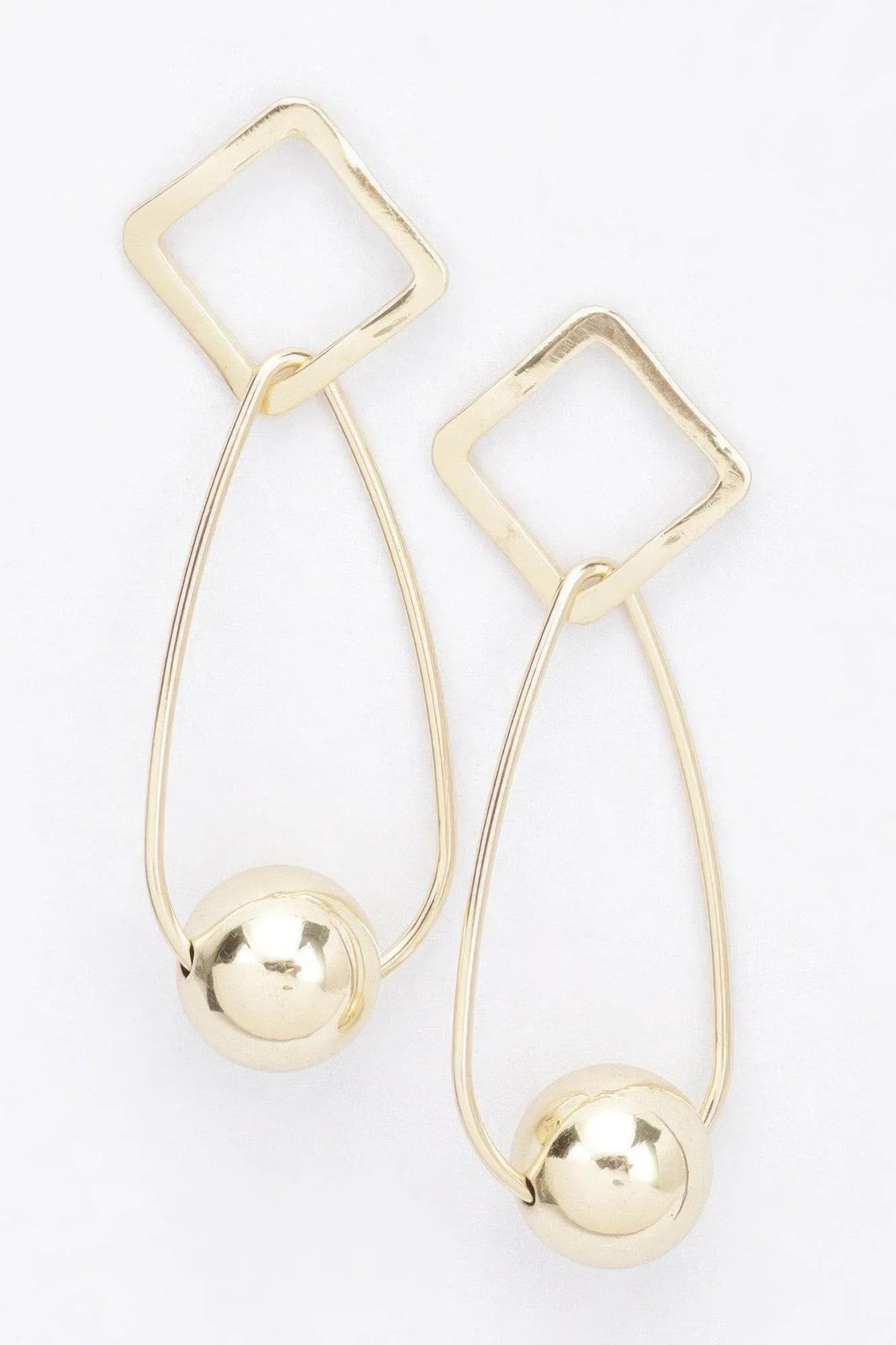 Gold Plated Metal Earring - Bona Fide Fashion