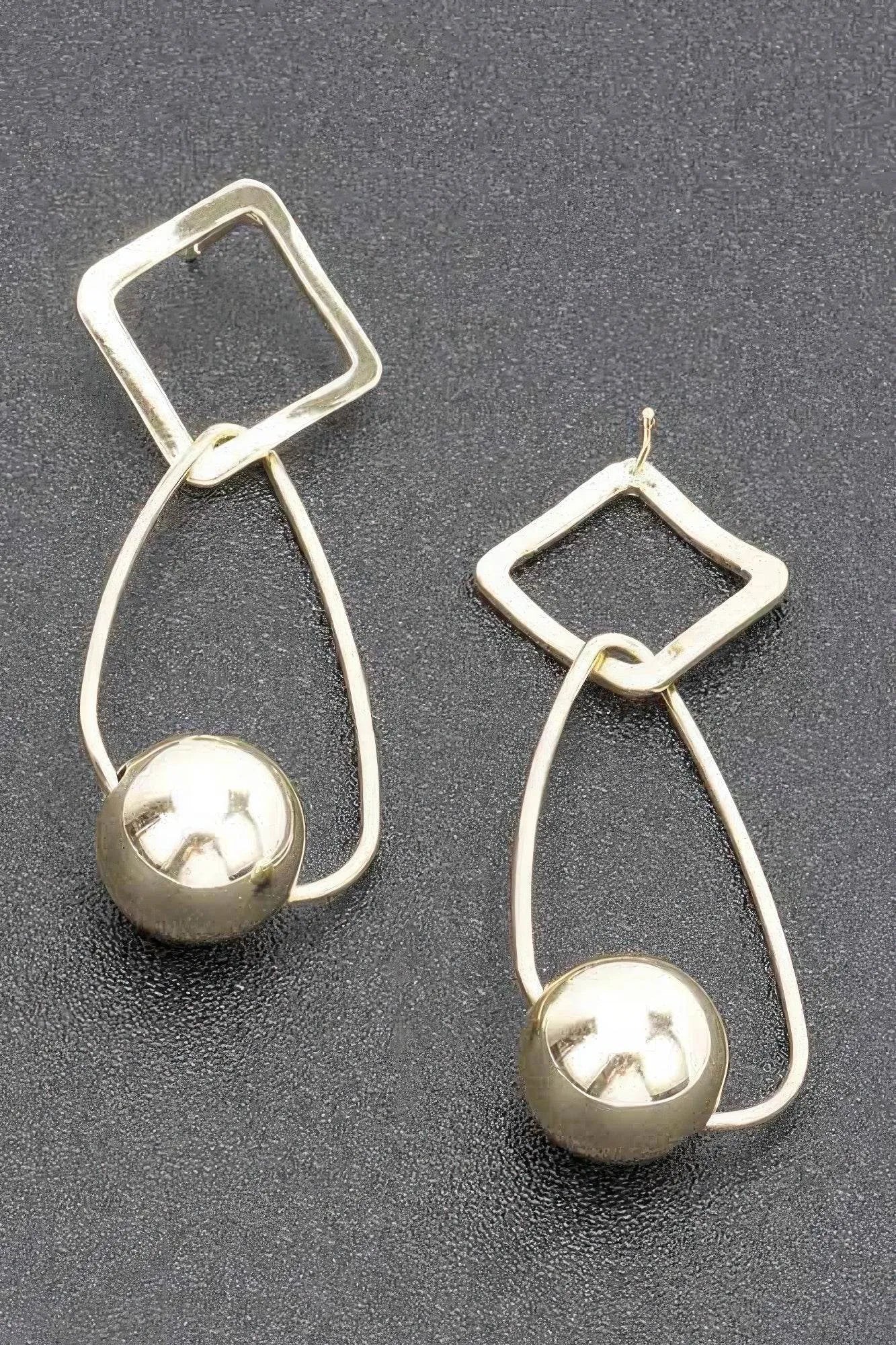 Gold Plated Metal Earring - Bona Fide Fashion