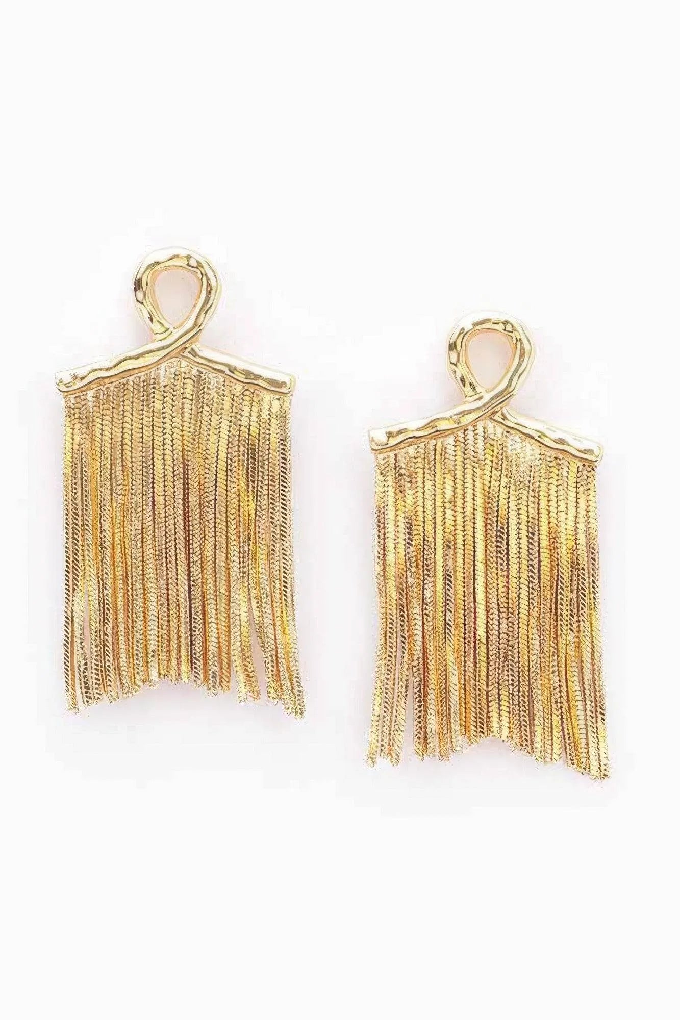 Gold Plated Metal Earring - Bona Fide Fashion