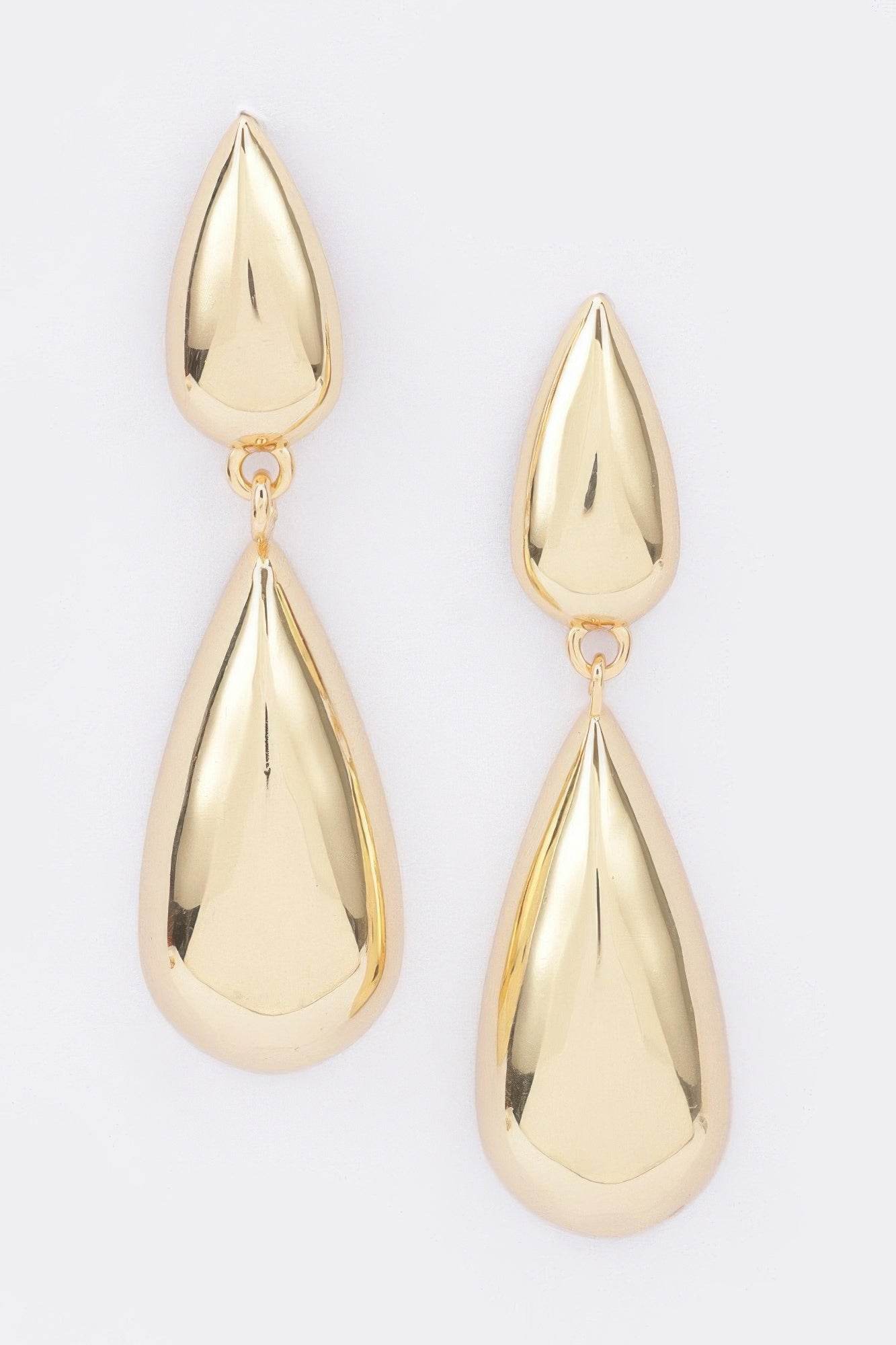 Gold Plated Metal Earring - Bona Fide Fashion