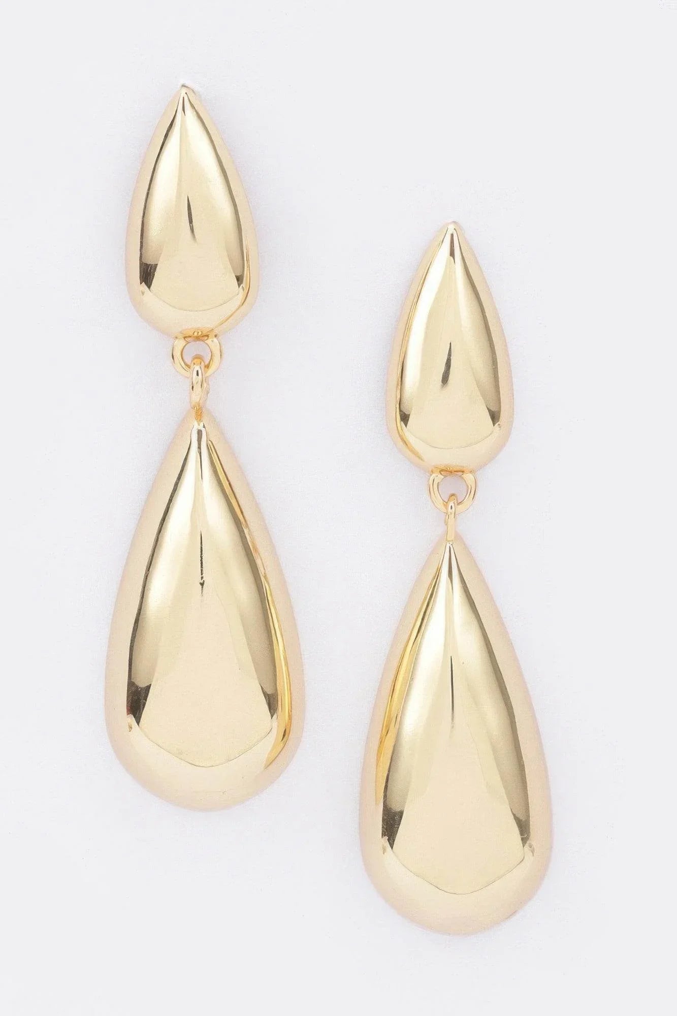 Gold Plated Metal Earring - Bona Fide Fashion
