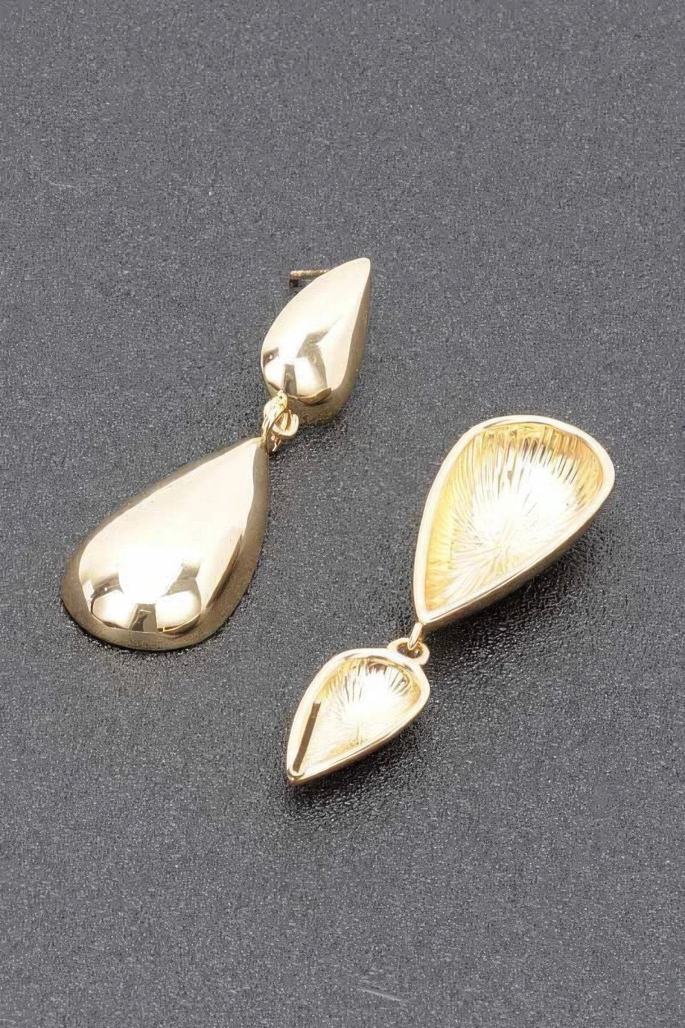 Gold Plated Metal Earring - Bona Fide Fashion