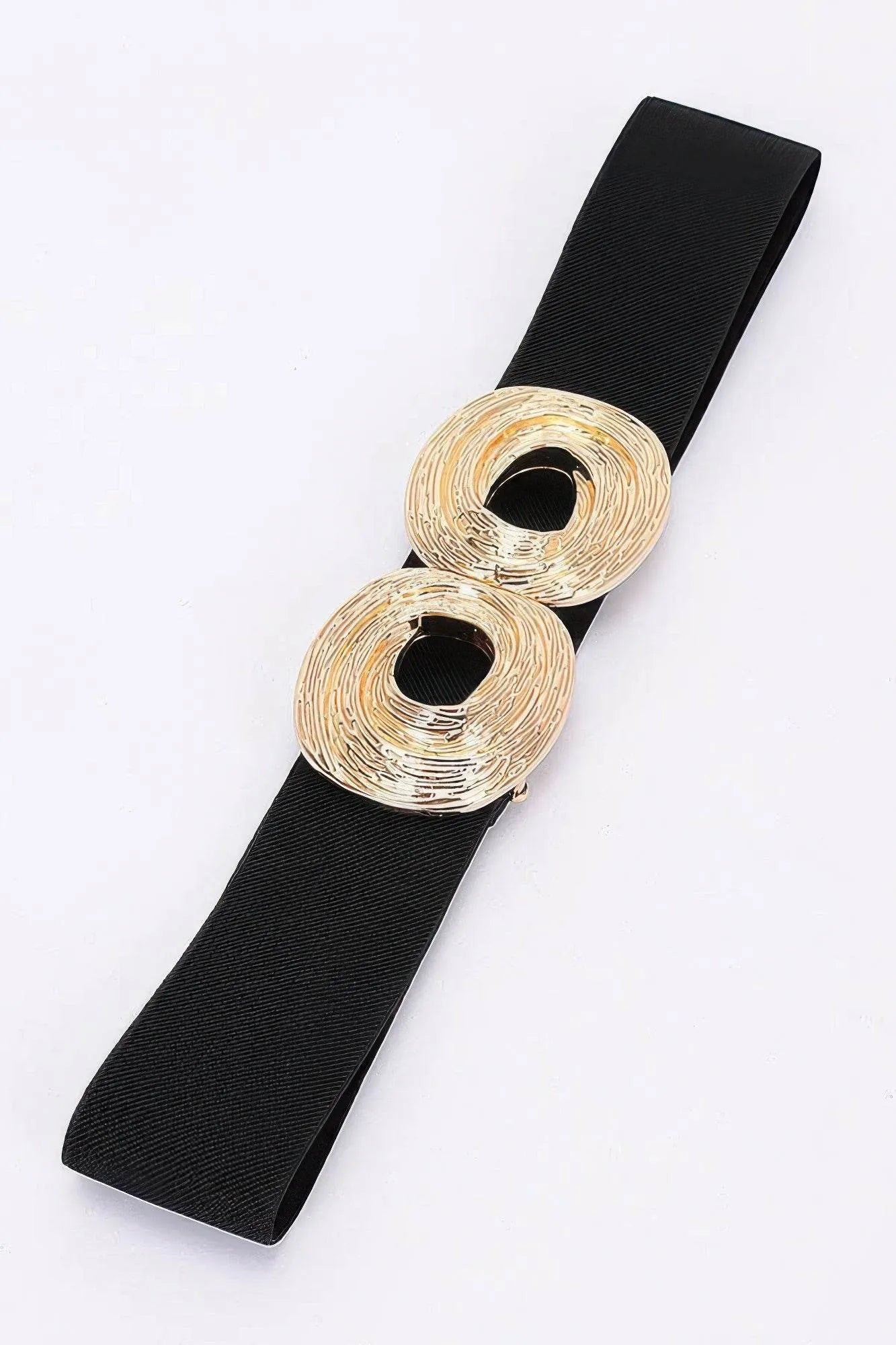 Metal Buckle Elastic Belt - Bona Fide Fashion